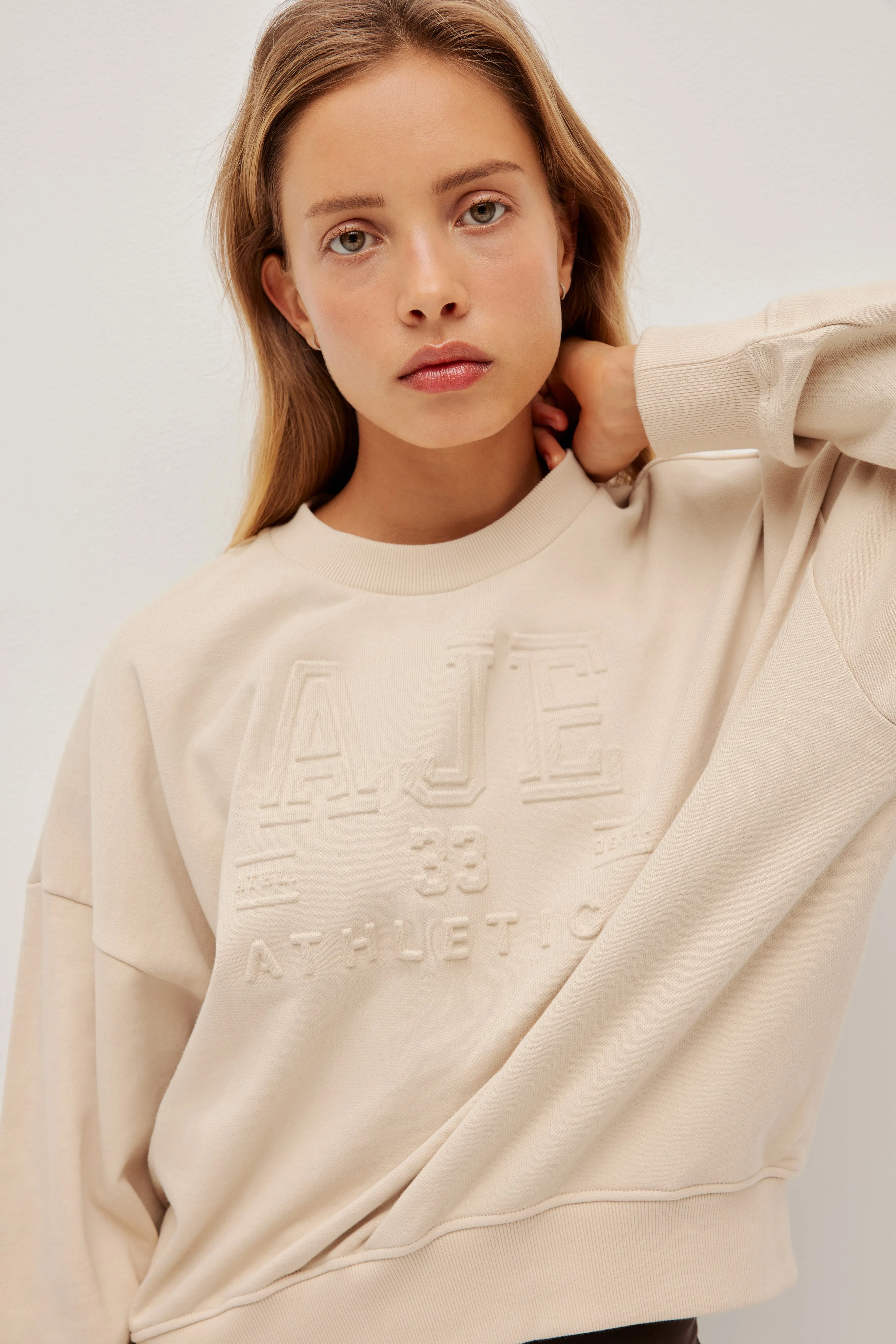 Crop Crew Neck Jumper sold by Aje product image thumbnail 4