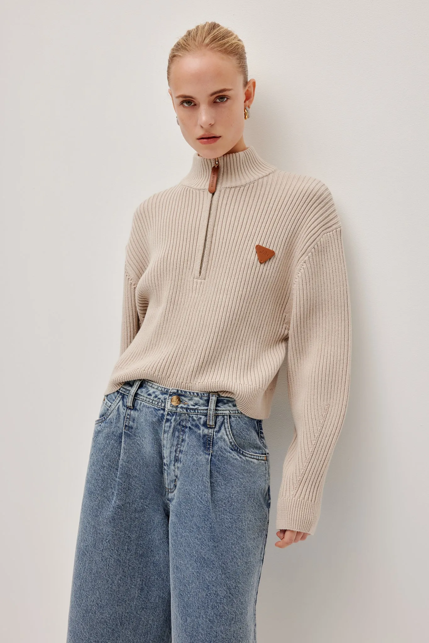 Kenna 1/2 Zip Knit sold by Aje product image thumbnail 5