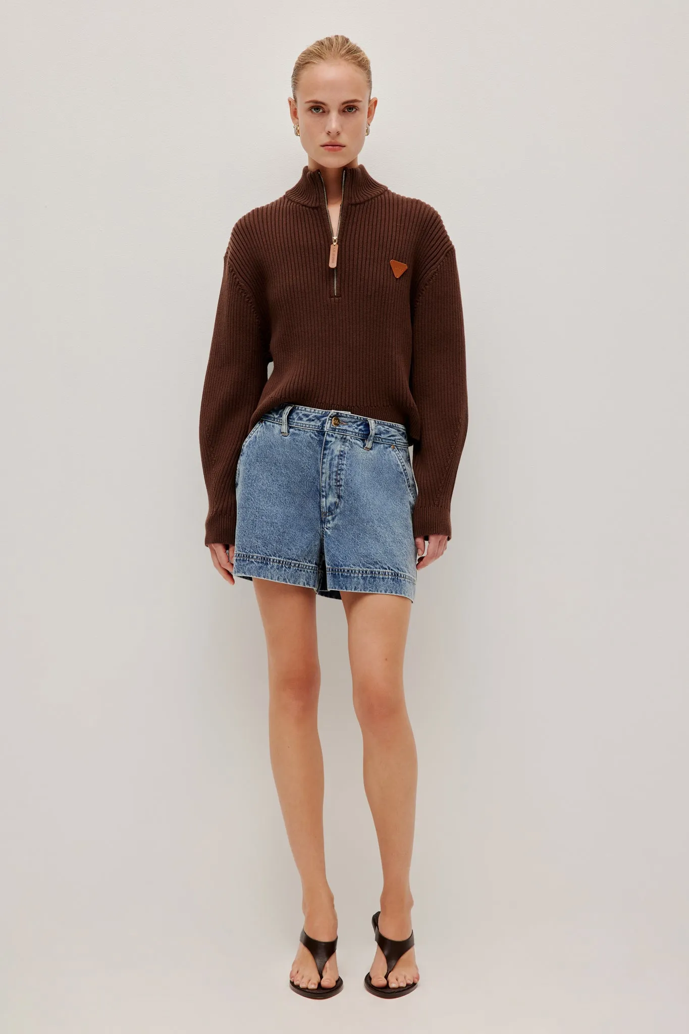 Kenna 1/2 Zip Knit sold by Aje