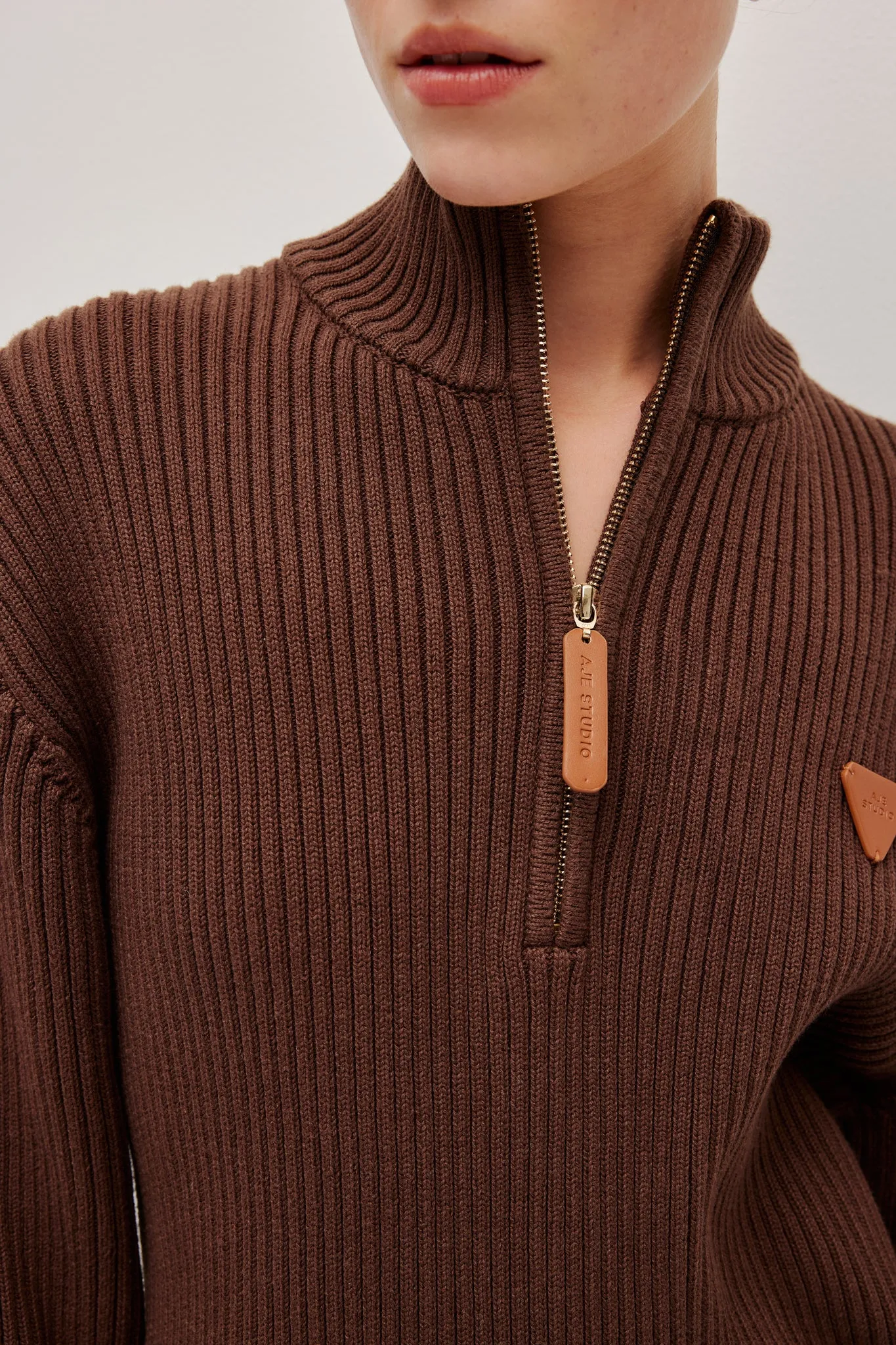 Kenna 1/2 Zip Knit sold by Aje product image thumbnail 4