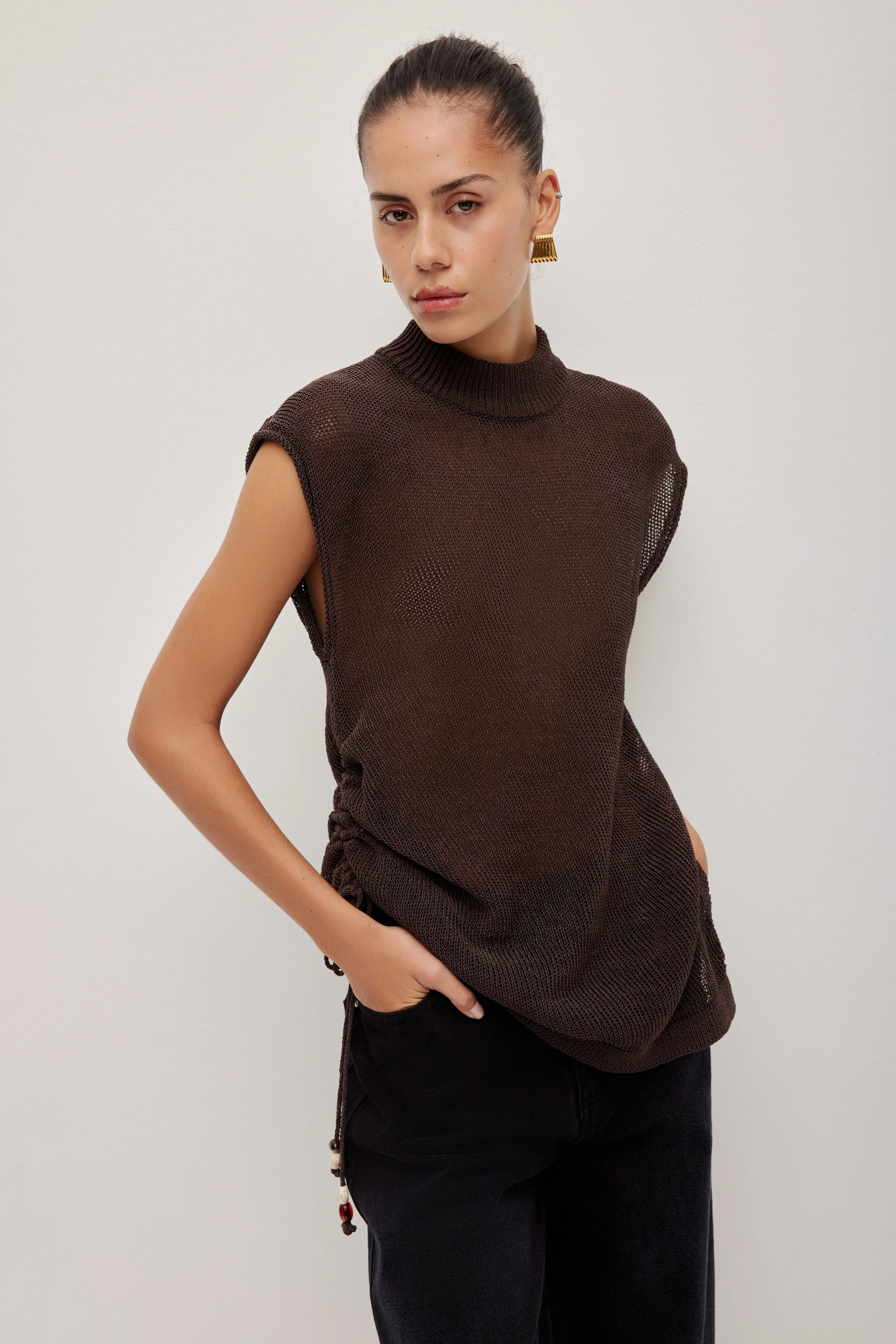 Suri Ruched Knit Top sold by Aje product image thumbnail 5