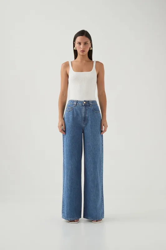 Rylan Extra Wide Leg Jean made by Aje