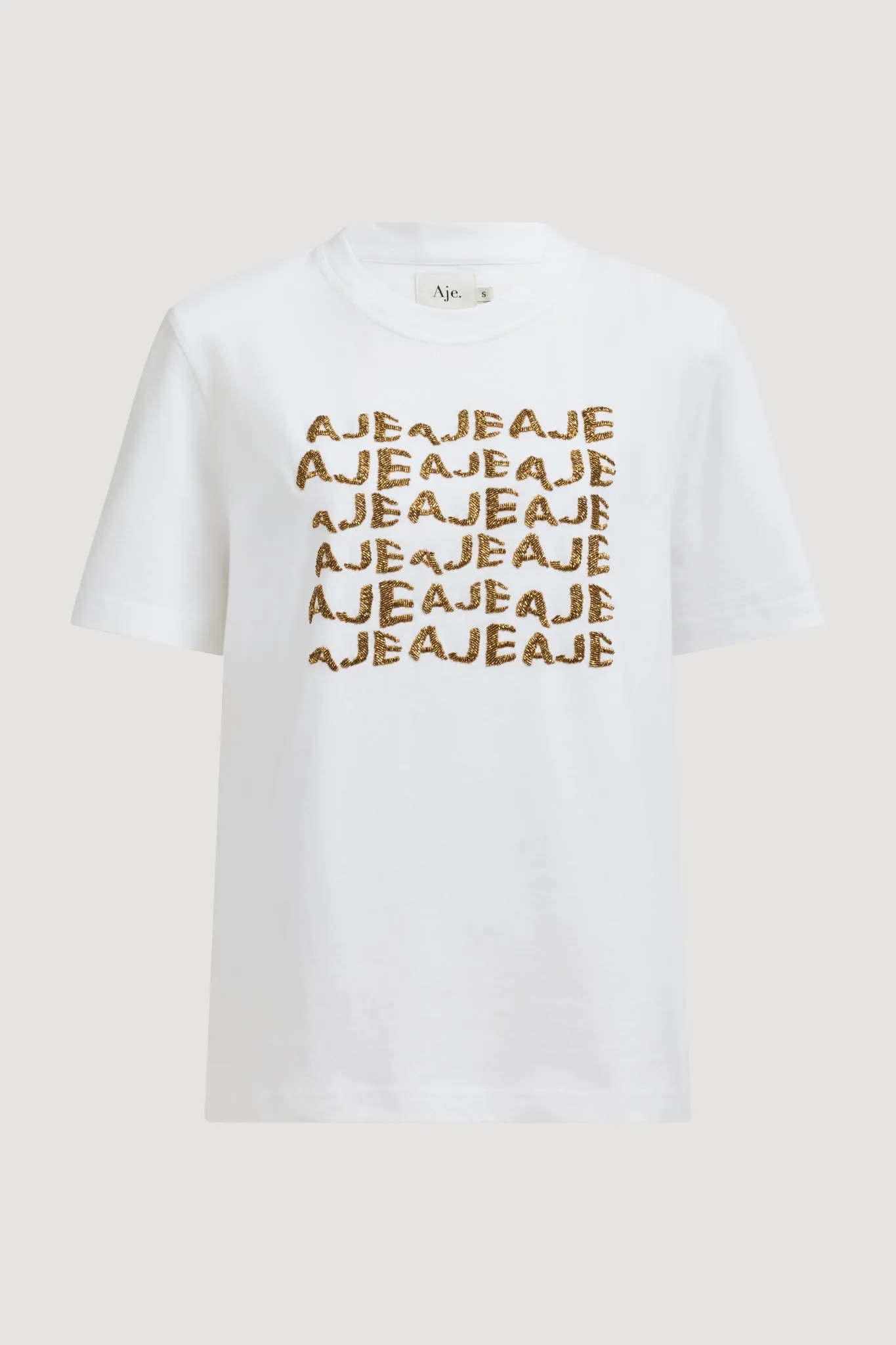 Alive Embellished Logo Tee sold by Aje product image thumbnail 2