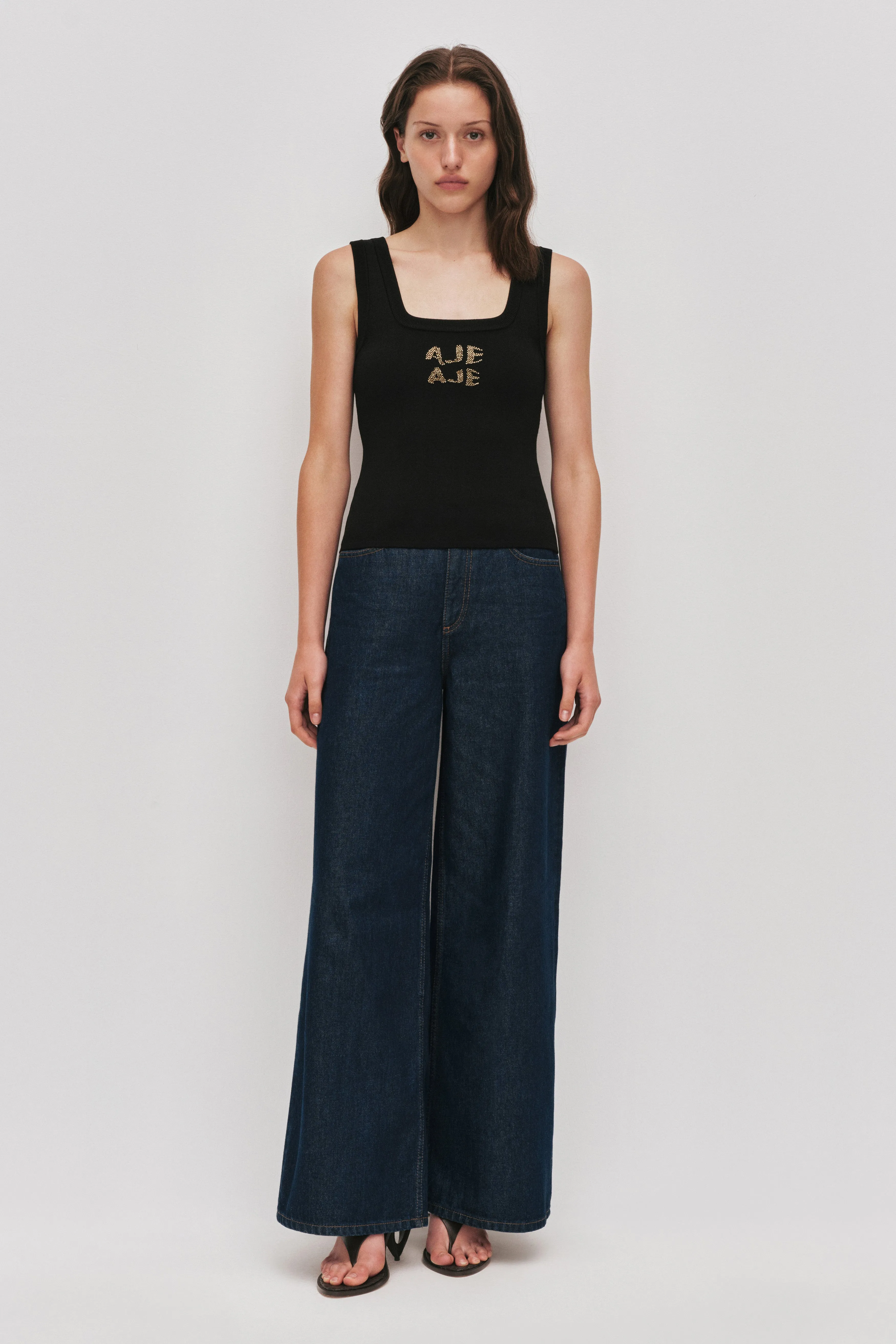 Aeron Knit Tank sold by Aje