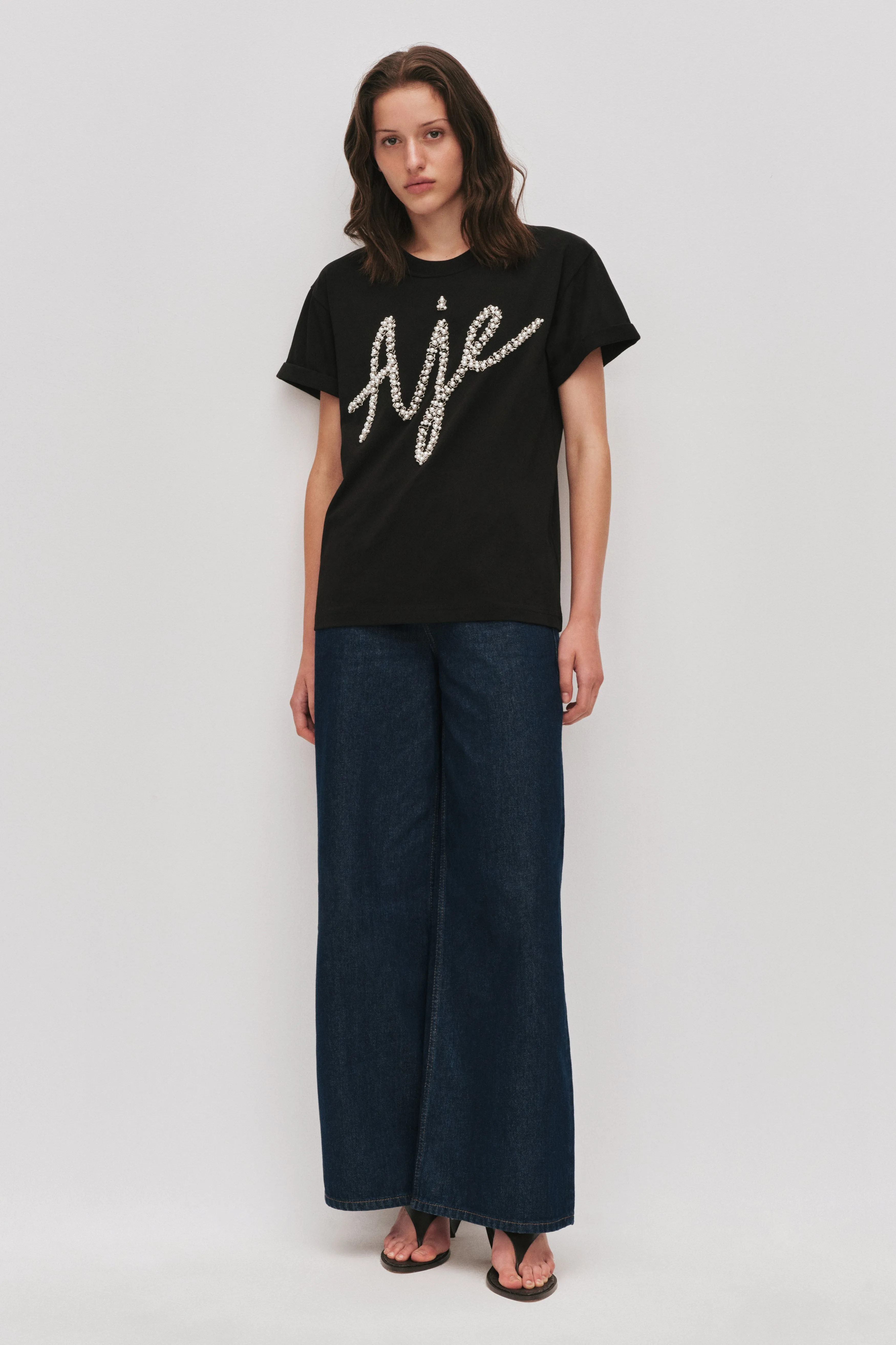 Syla Embellished Logo Tee sold by Aje product image thumbnail 3