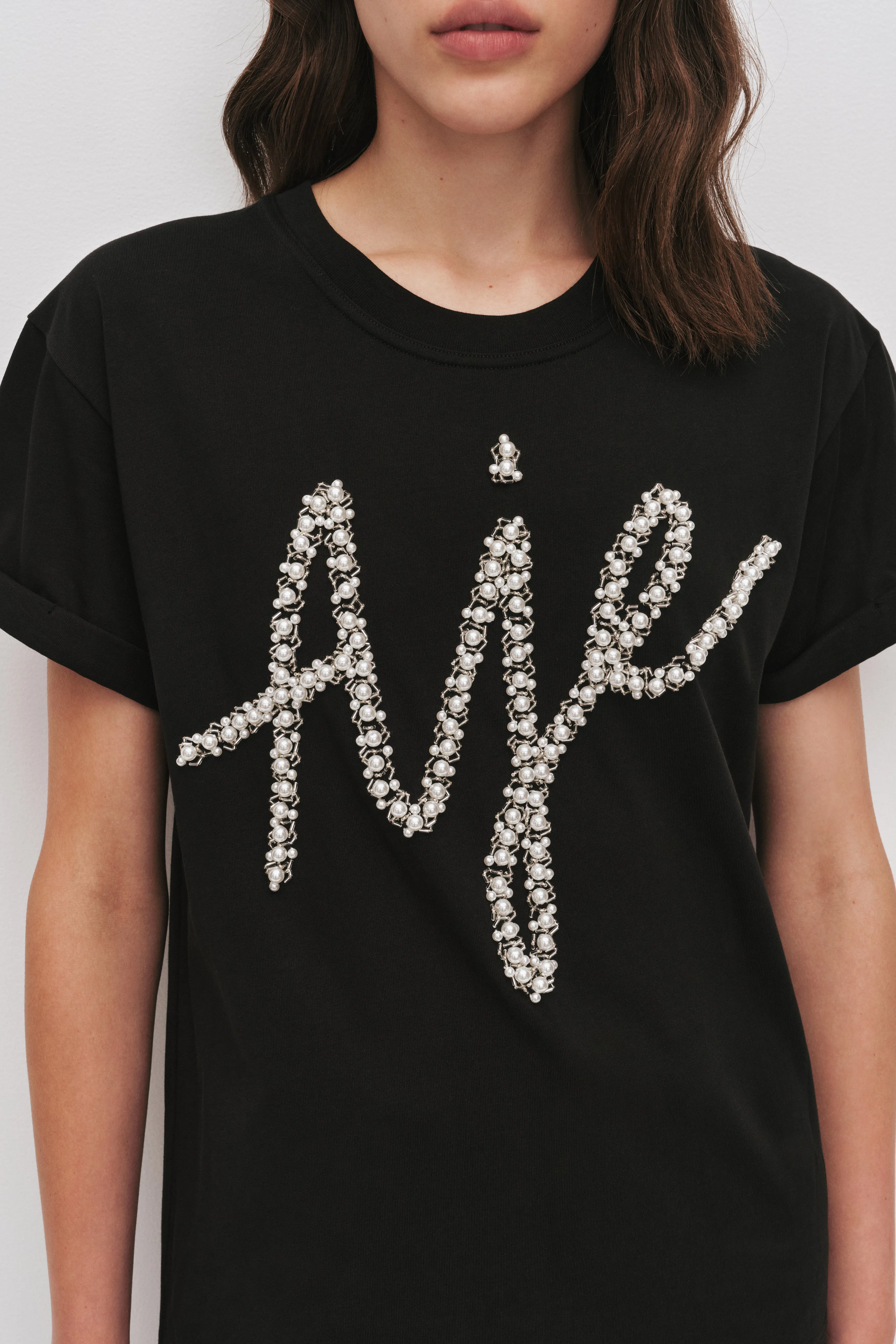 Syla Embellished Logo Tee sold by Aje product image thumbnail 4