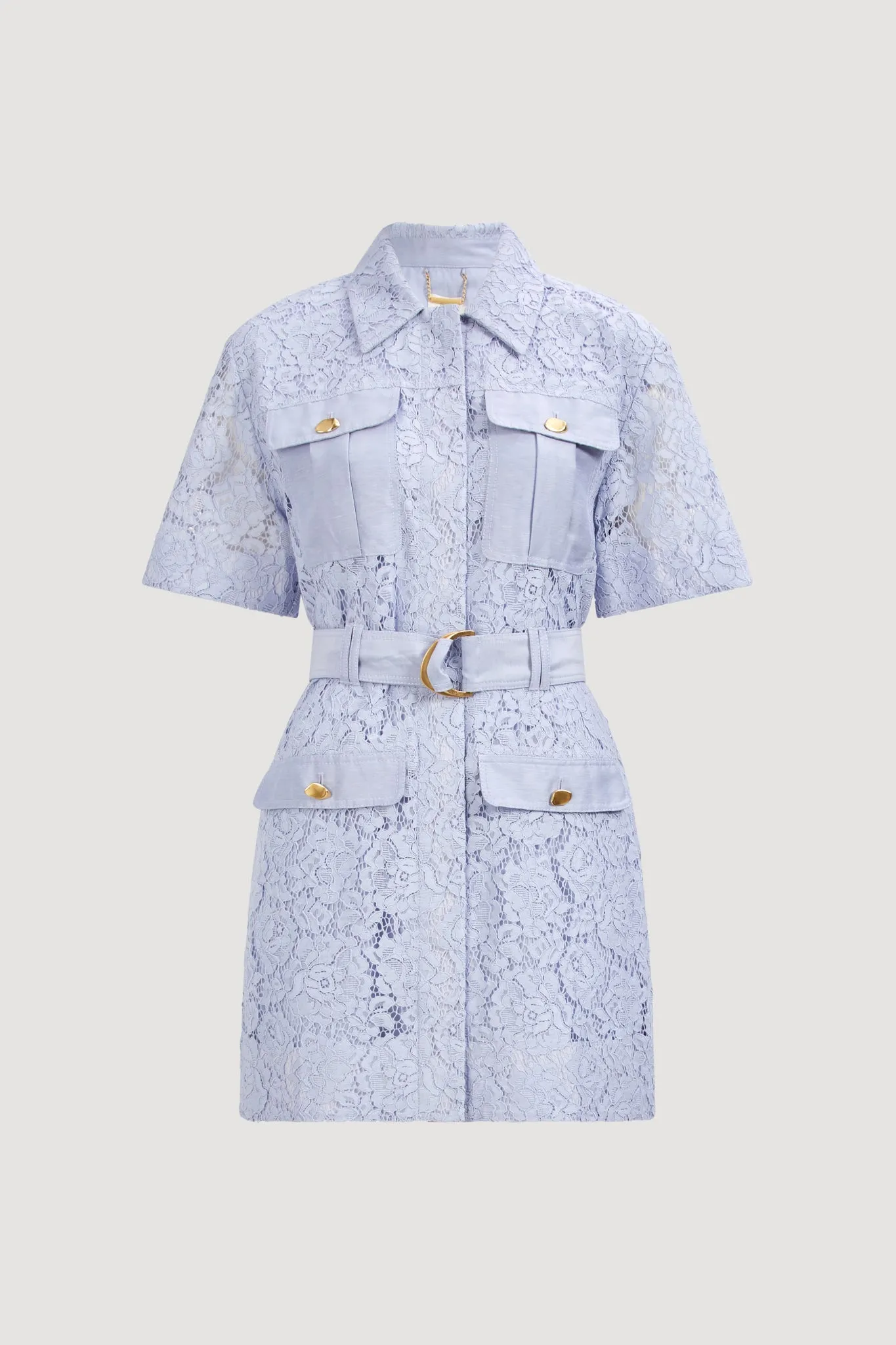 Mystic Lace Mini Shirt Dress sold by Aje product image thumbnail 2
