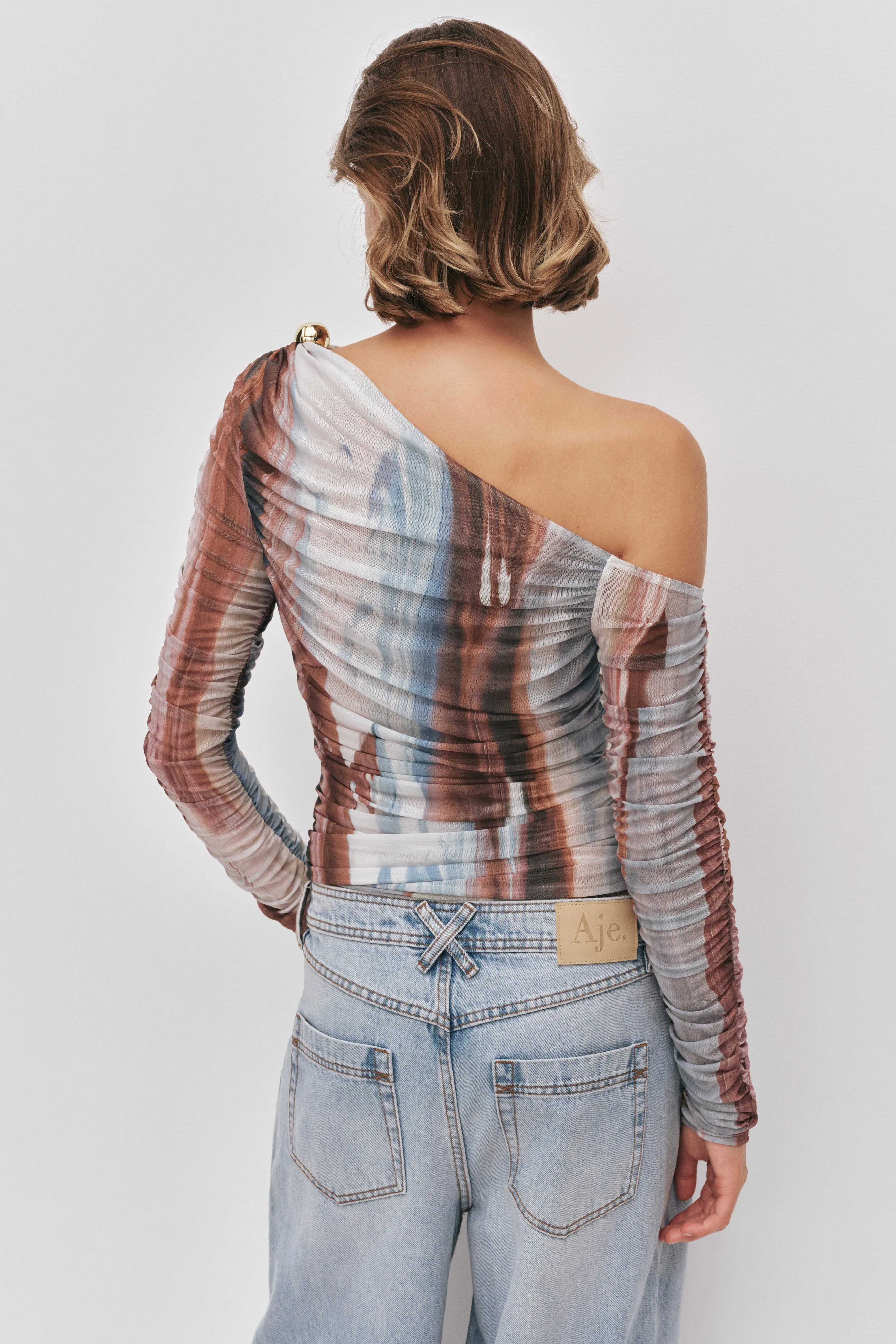 Elaria Long Sleeve Mesh Top sold by Aje product image thumbnail 5