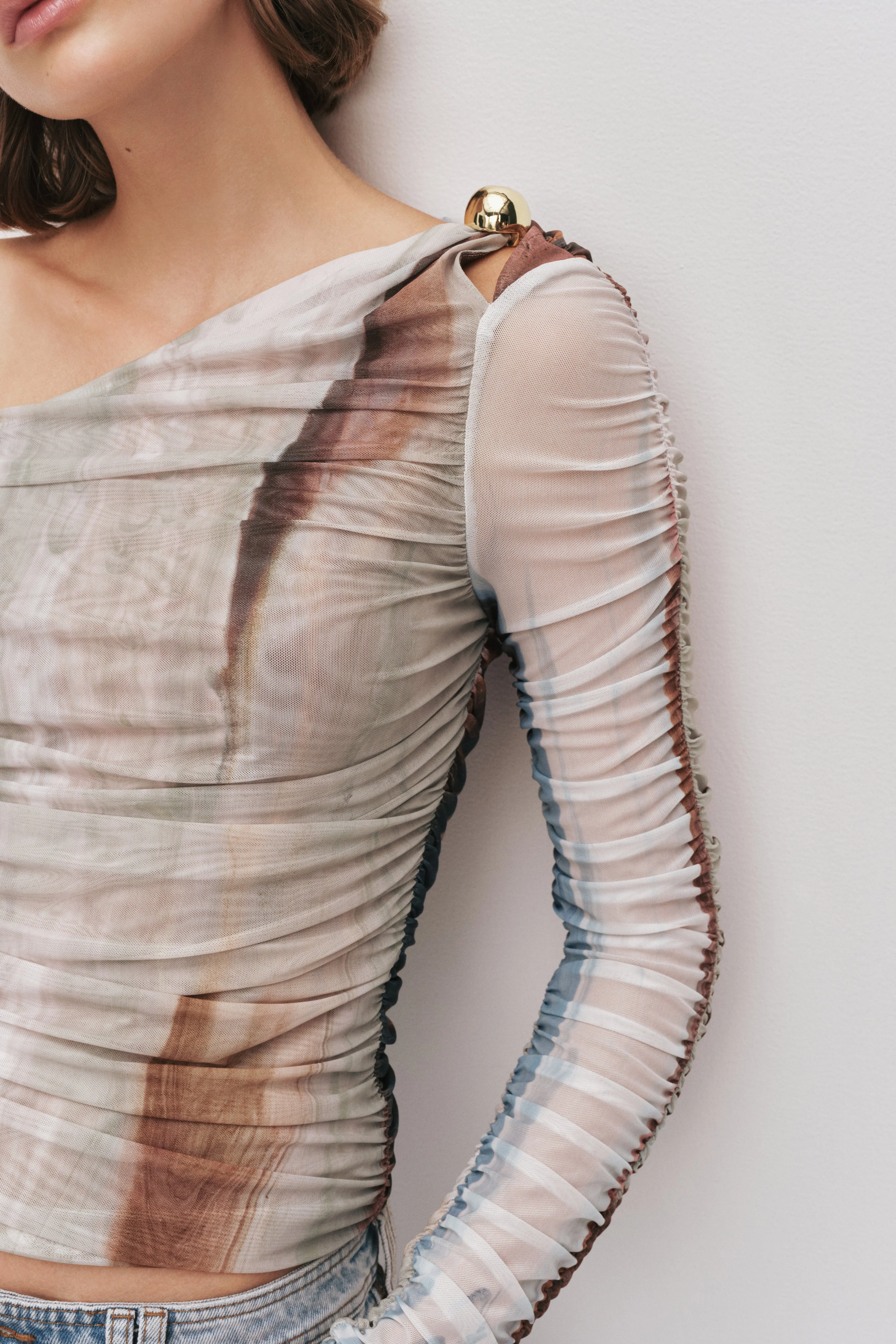 Elaria Long Sleeve Mesh Top sold by Aje product image thumbnail 4