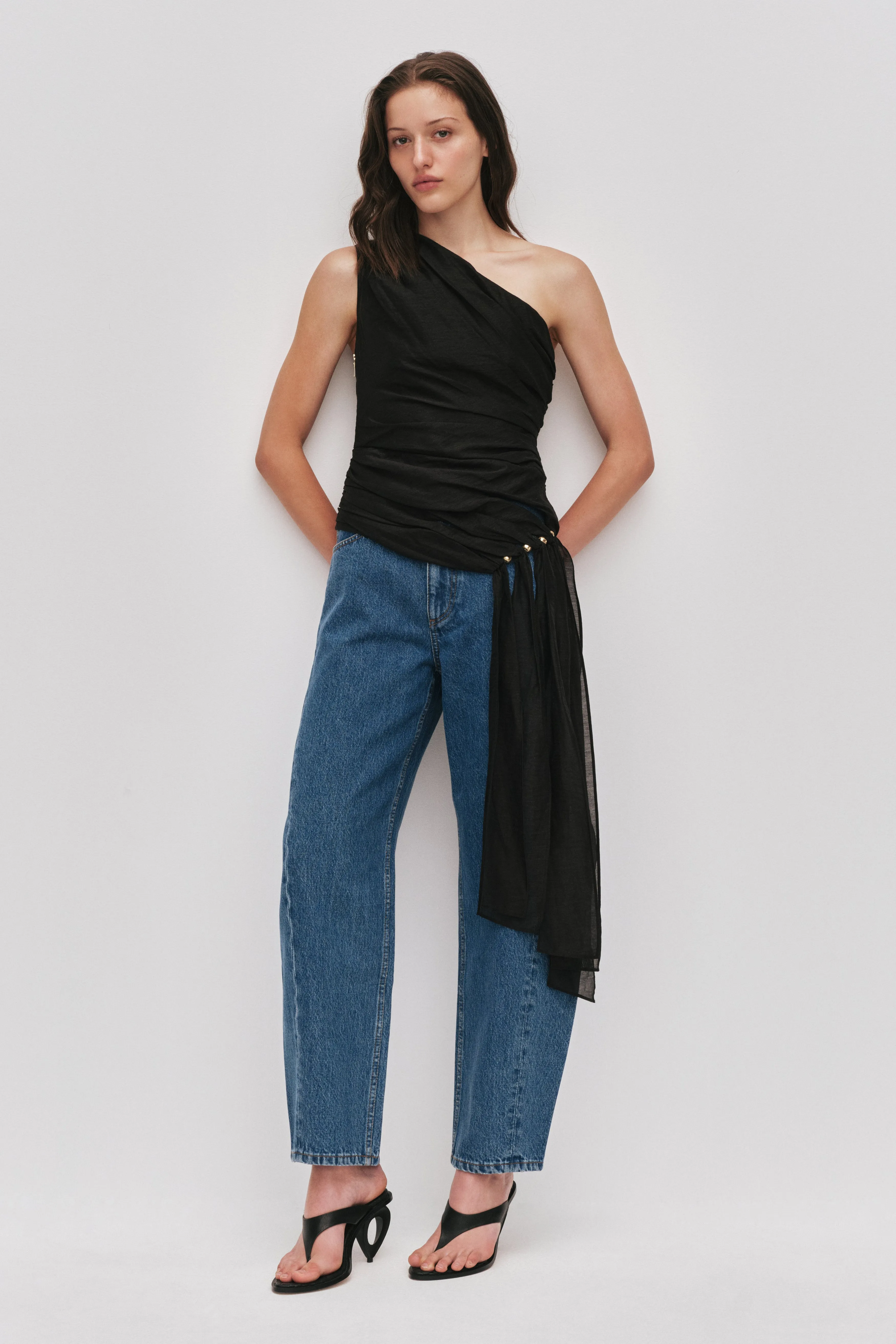 Capture One Shoulder Top sold by Aje