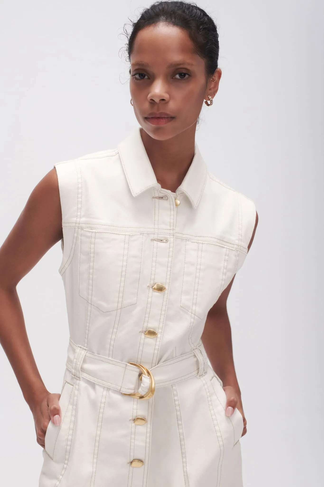 Darcie Denim Mini Dress | Parallel