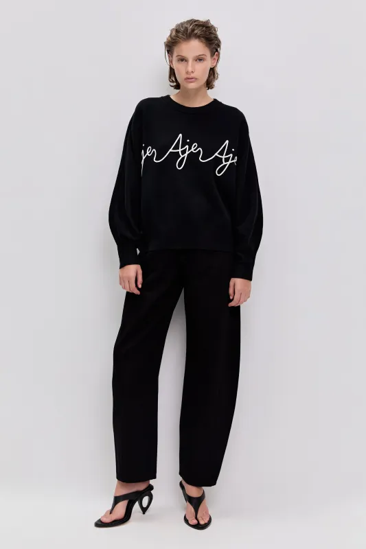 Brigitte Logo Knit Jumper sold by Aje