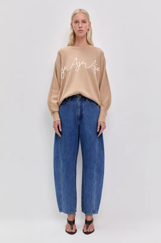 Brigitte Logo Knit Jumper sold by Aje