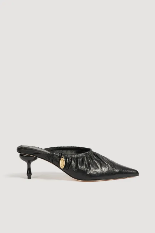 Carmena Rushed Mule Heel made by Aje