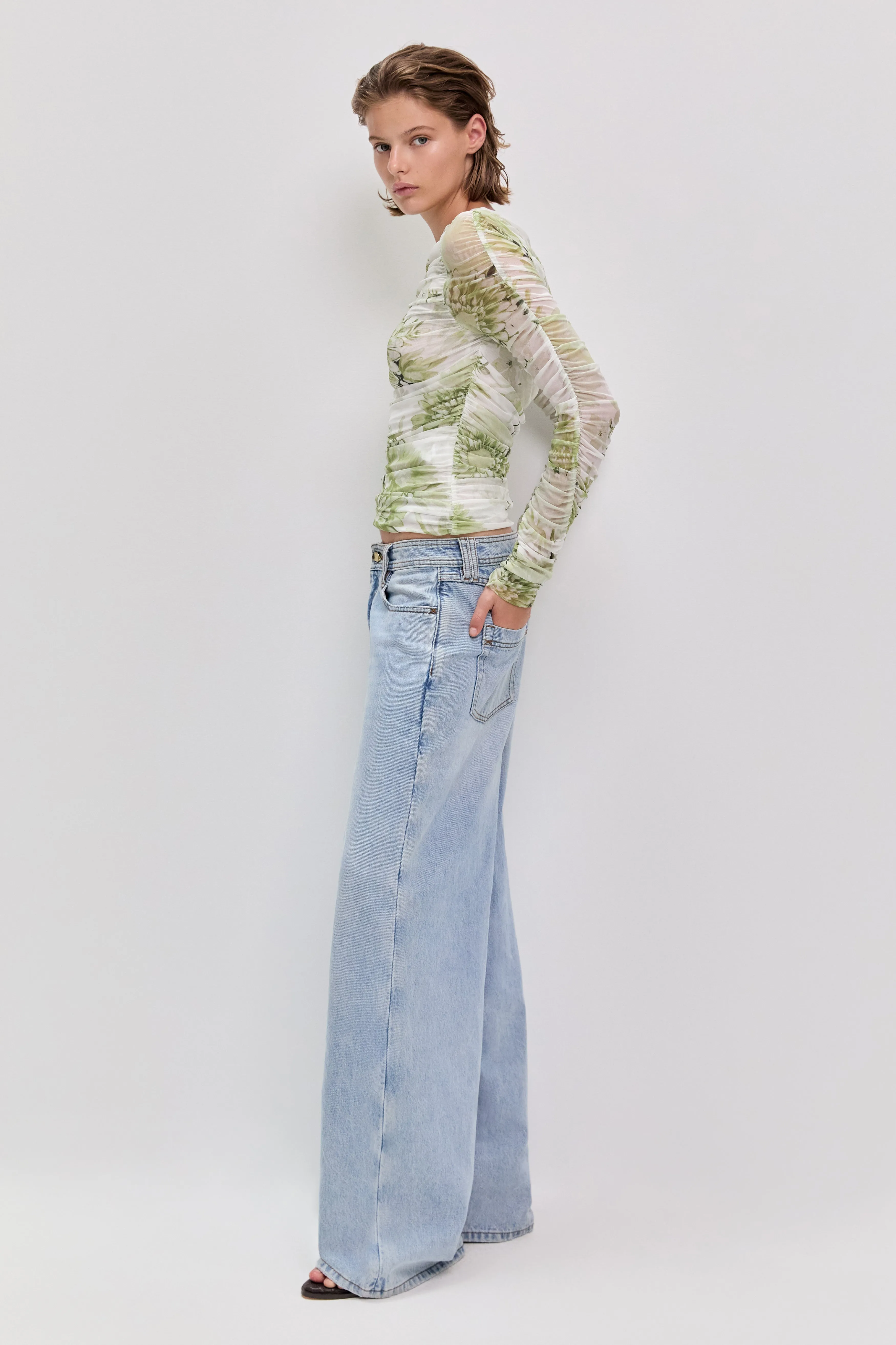 Verdant Print Mesh Top sold by Aje product image thumbnail 5