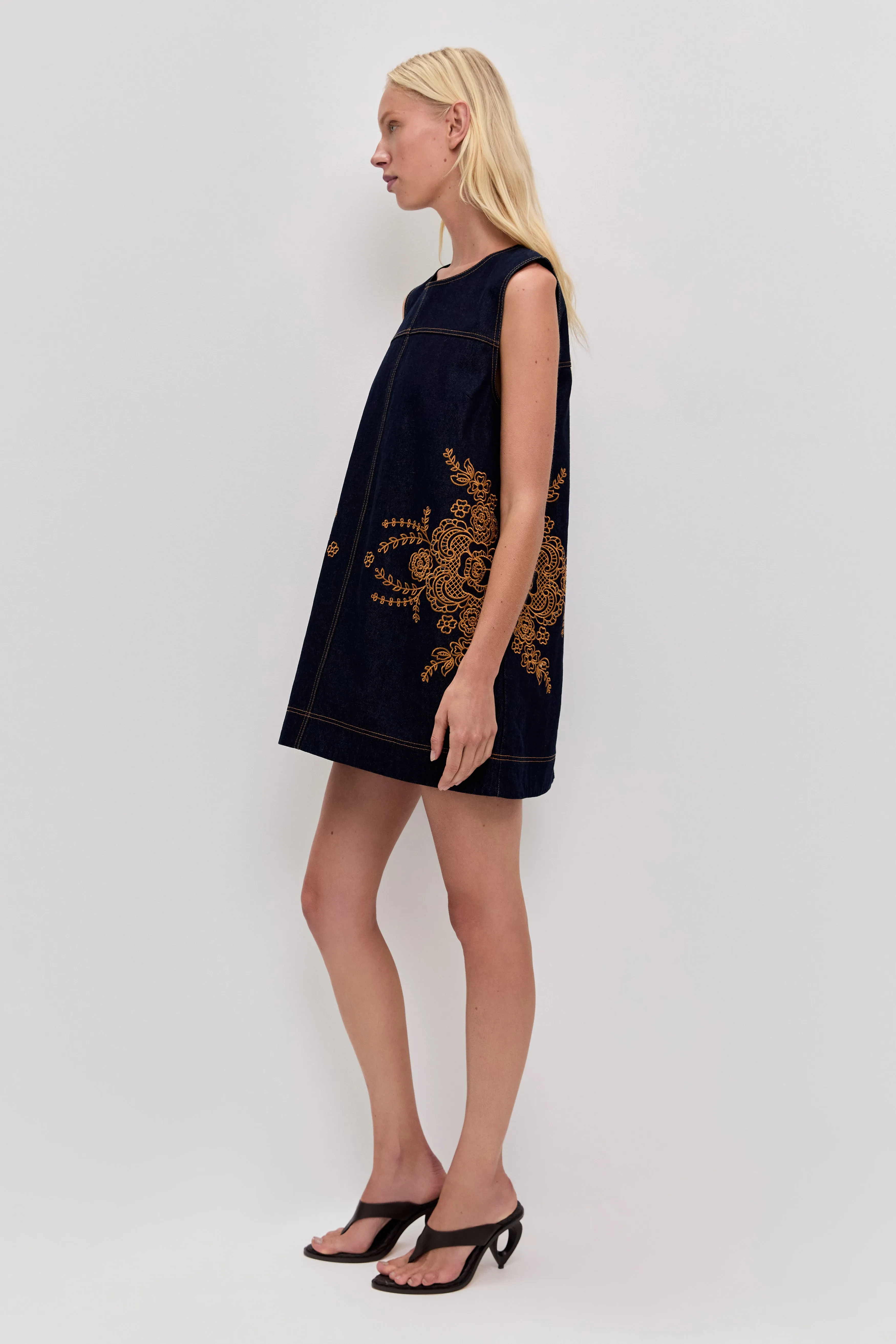 Elora Denim Mini Dress sold by Aje product image thumbnail 5