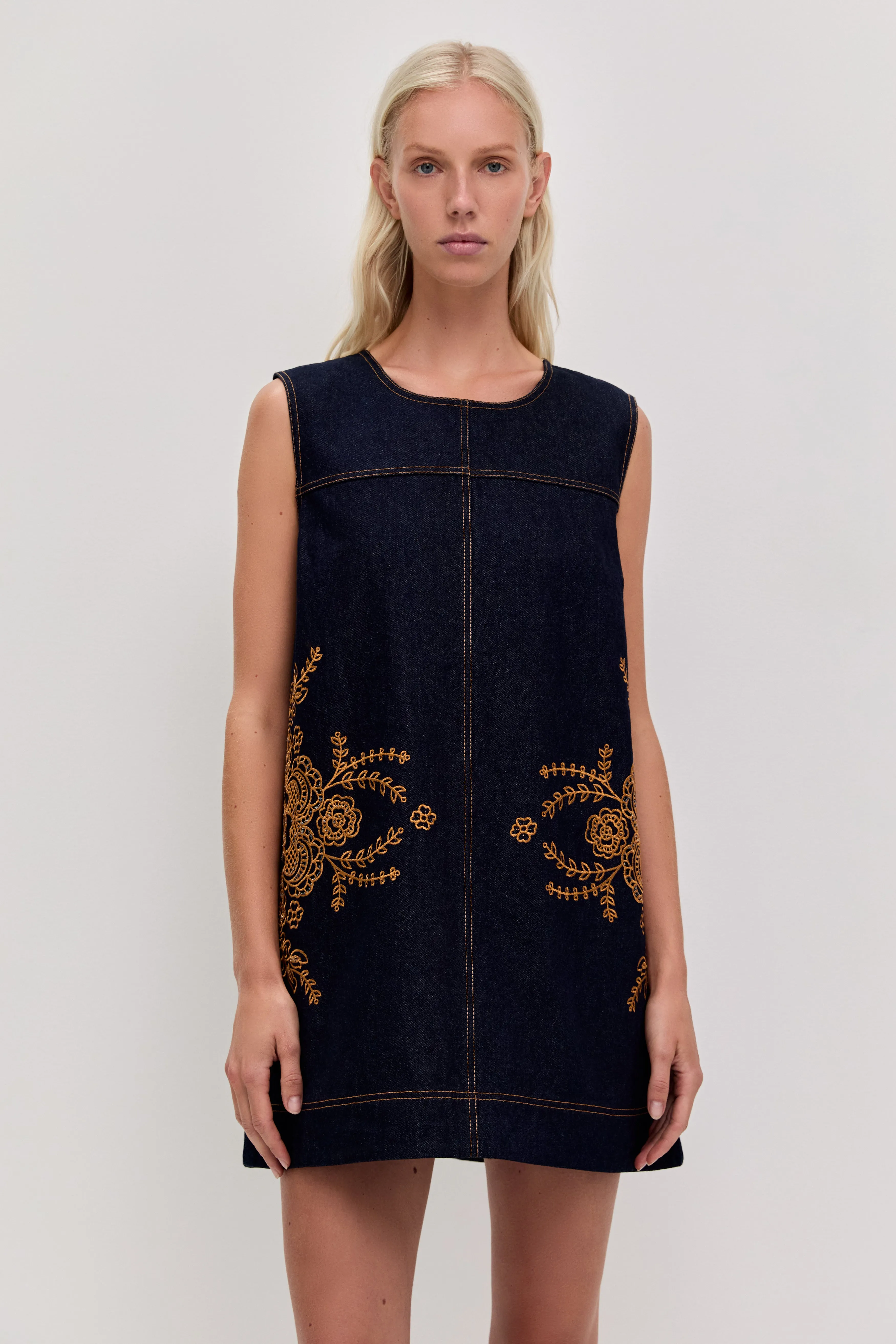 Elora Denim Mini Dress sold by Aje product image thumbnail 3