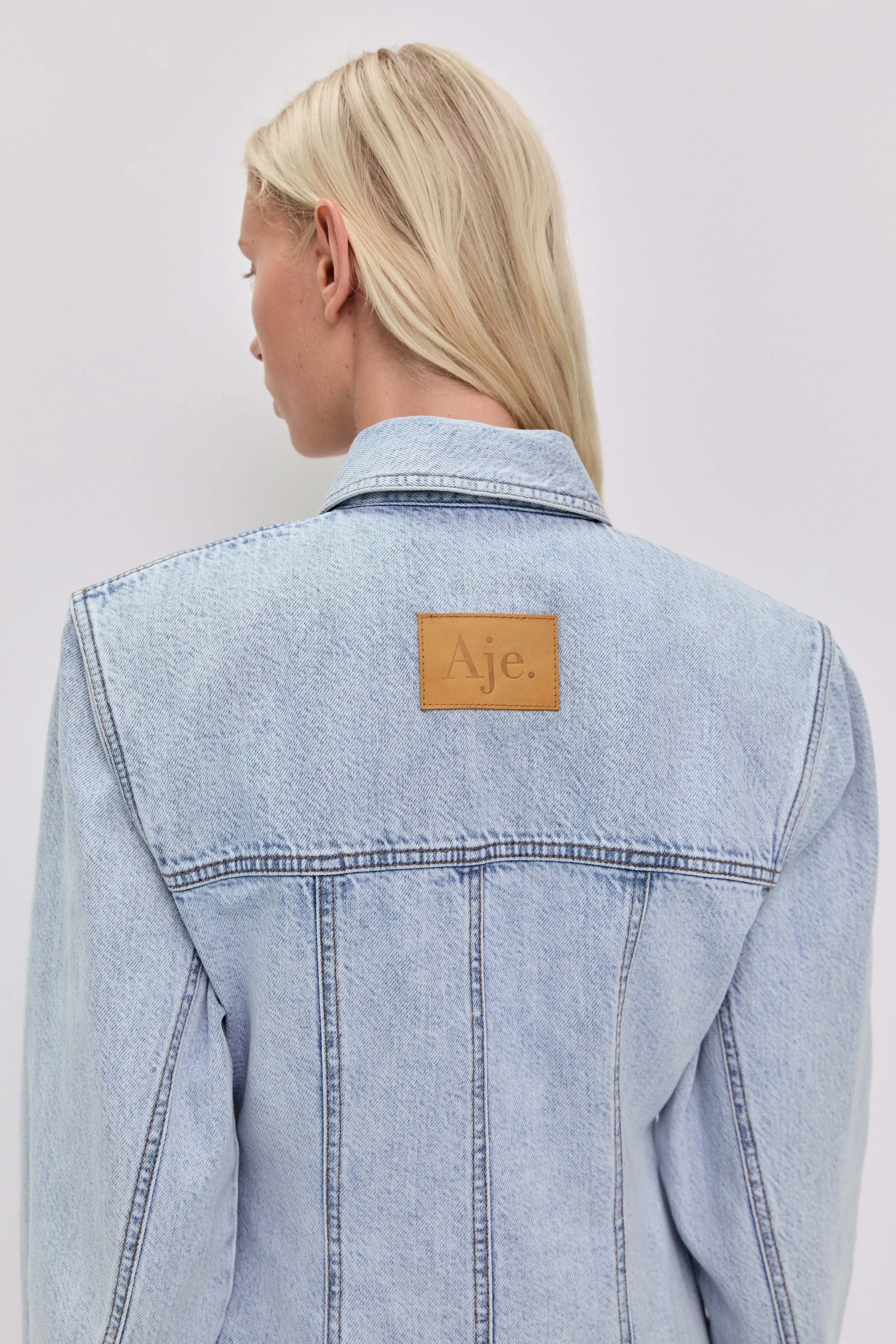 Noa Denim Mini Dress sold by Aje product image thumbnail 5