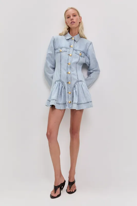 Noa Denim Mini Dress made by Aje