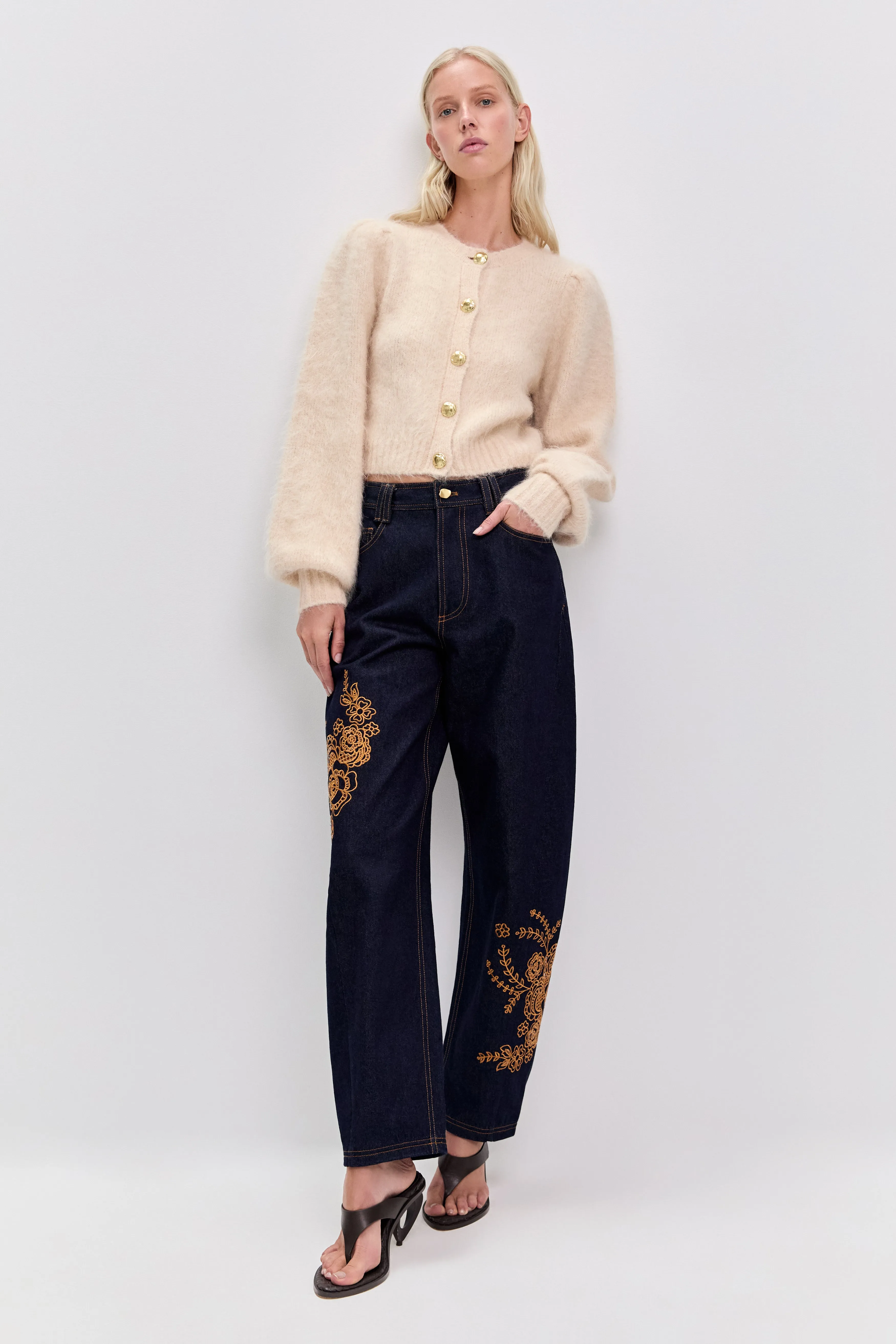 Renee Fluffy Cardigan sold by Aje