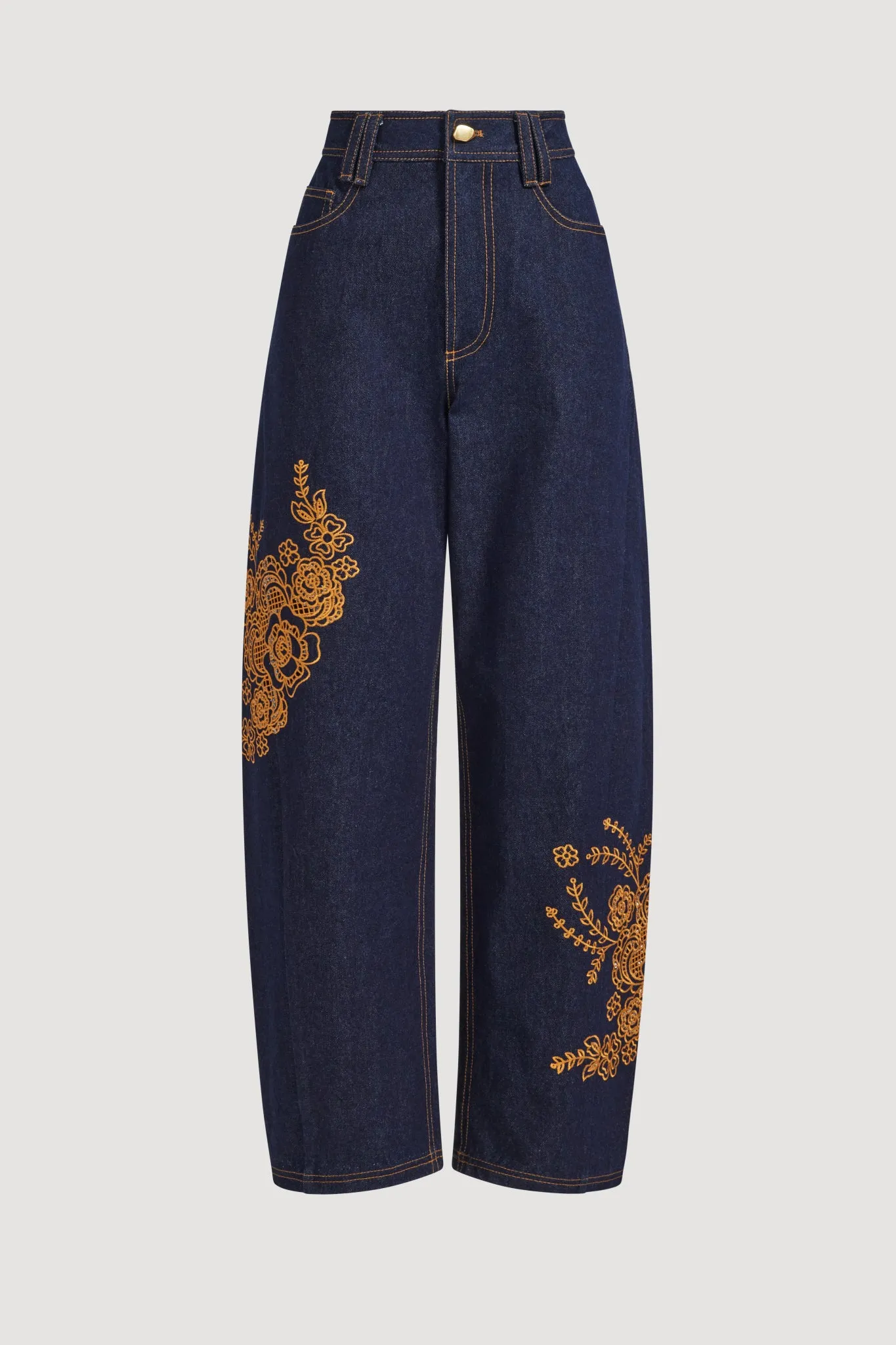 Elora Embroidered Denim Jeans sold by Aje product image thumbnail 2