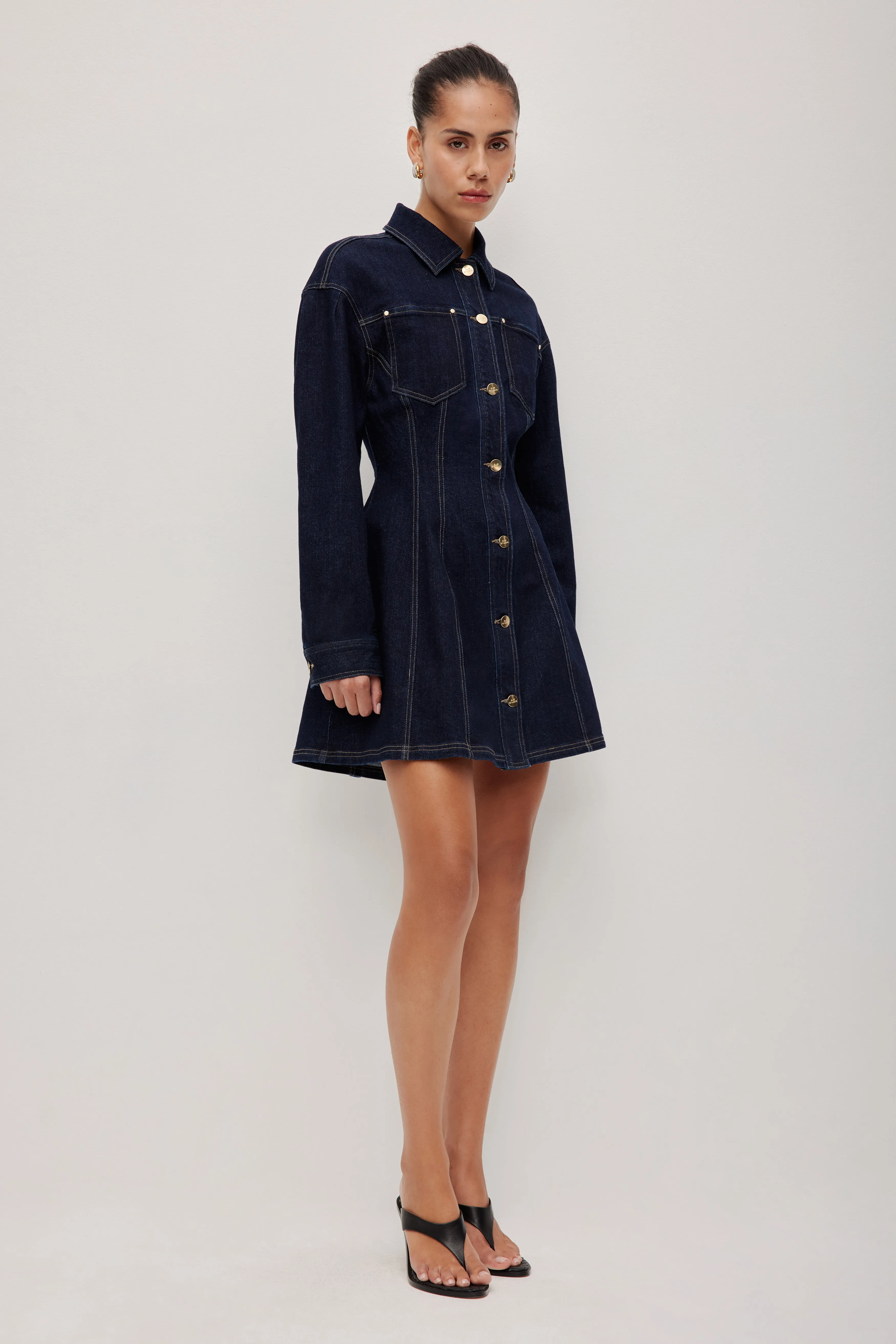 Marcelline Denim Dress sold by Aje product image thumbnail 4