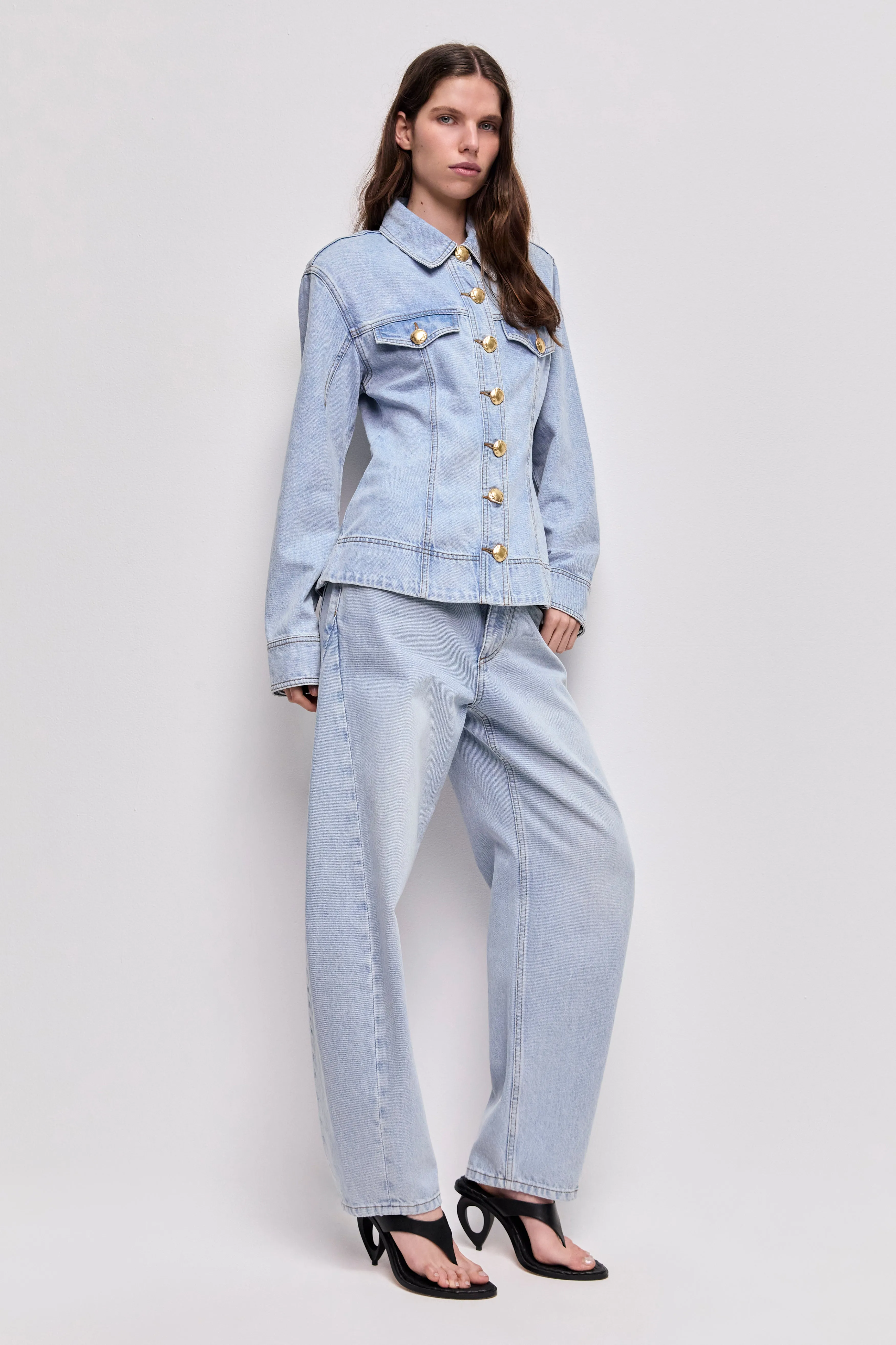 Tia Denim Fitted Shirt sold by Aje product image thumbnail 5