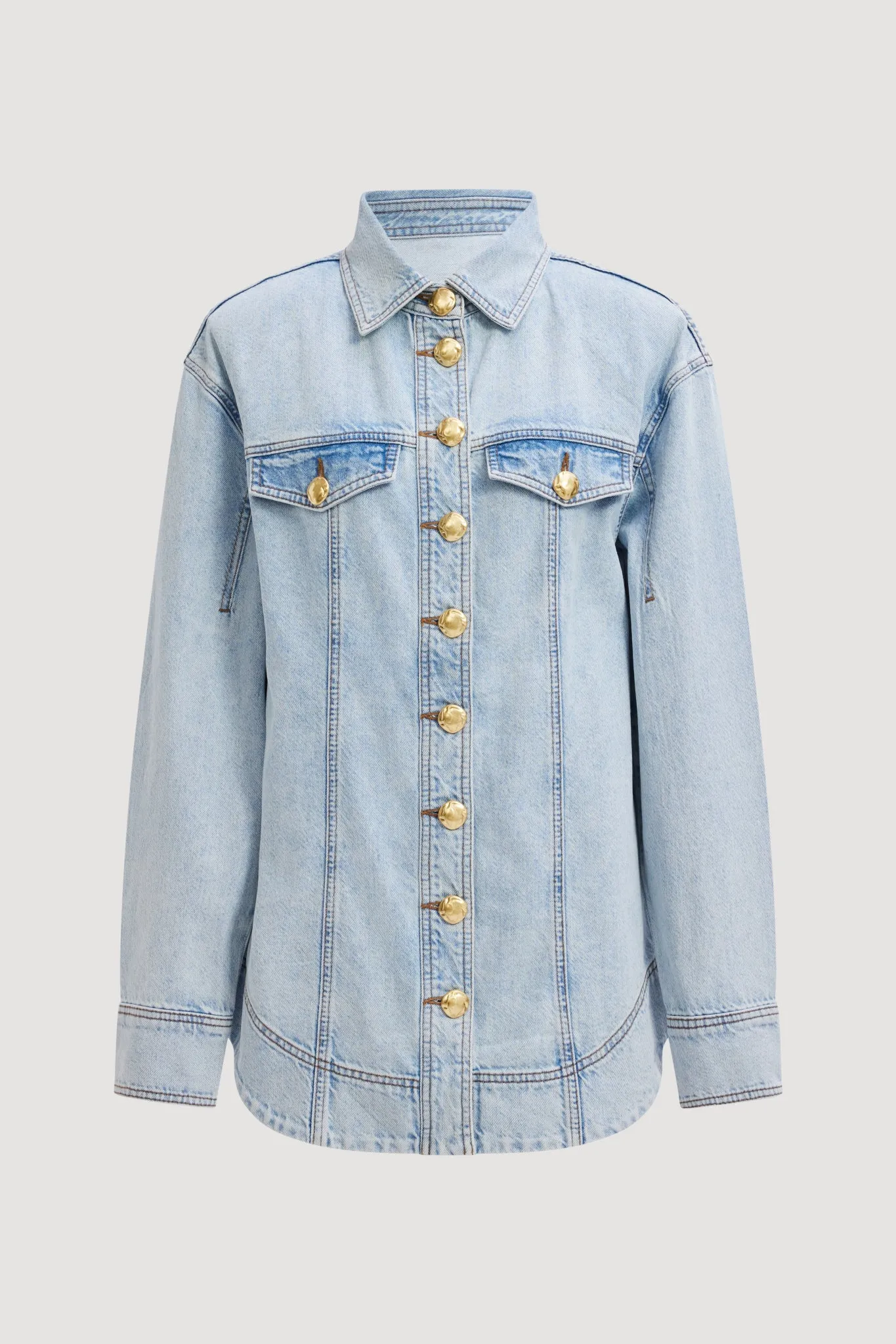 Tia Denim Fitted Shirt sold by Aje product image thumbnail 2