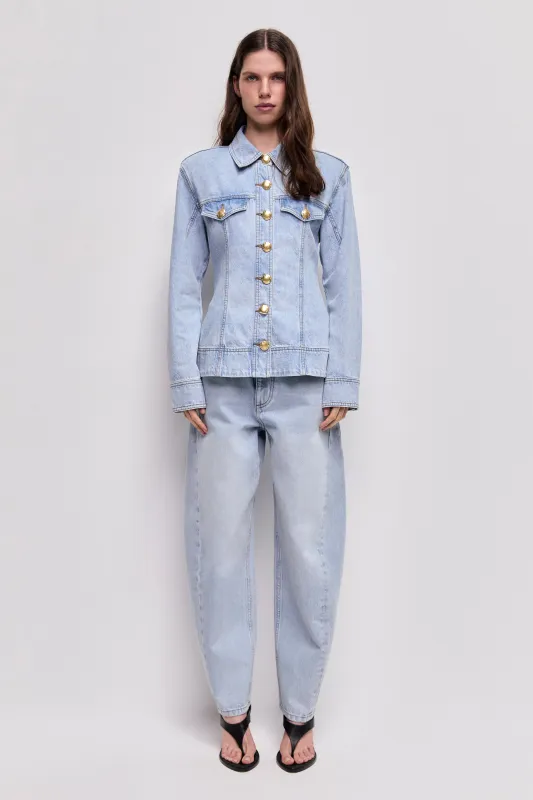 Tia Denim Fitted Shirt made by Aje