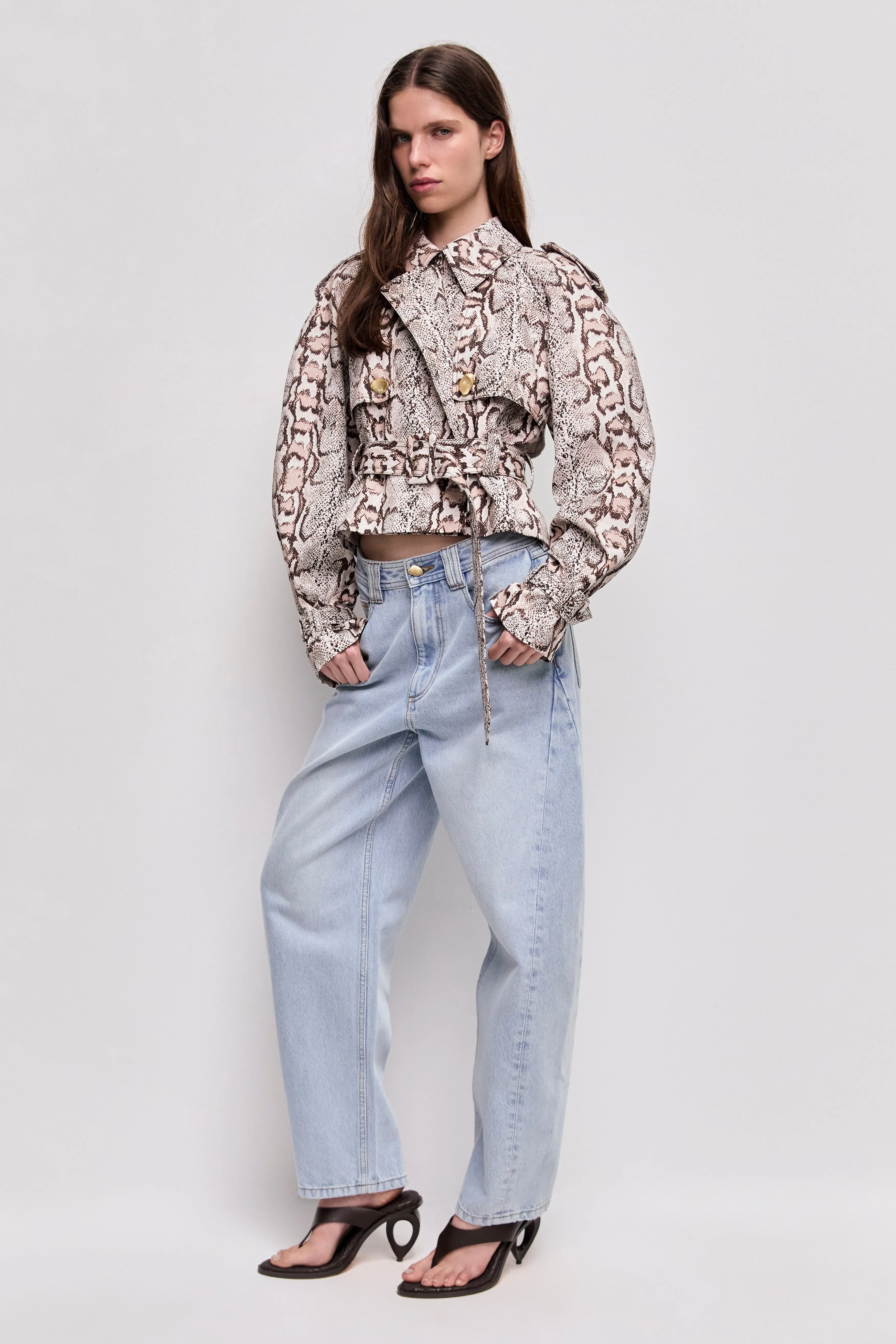 Winn Cropped Trench sold by Aje product image thumbnail 5