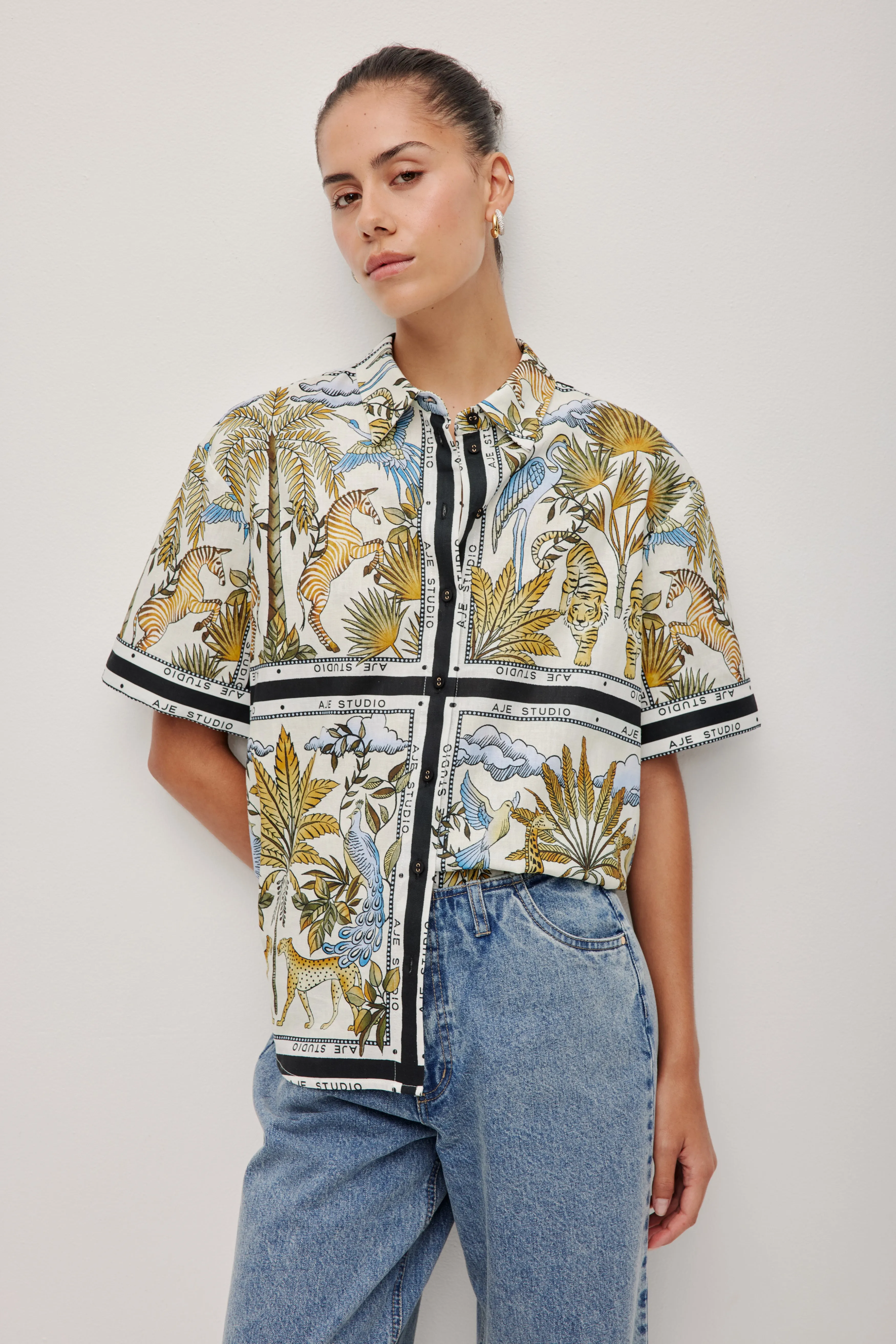 Rio Short Sleeve Shirt sold by Aje product image thumbnail 3