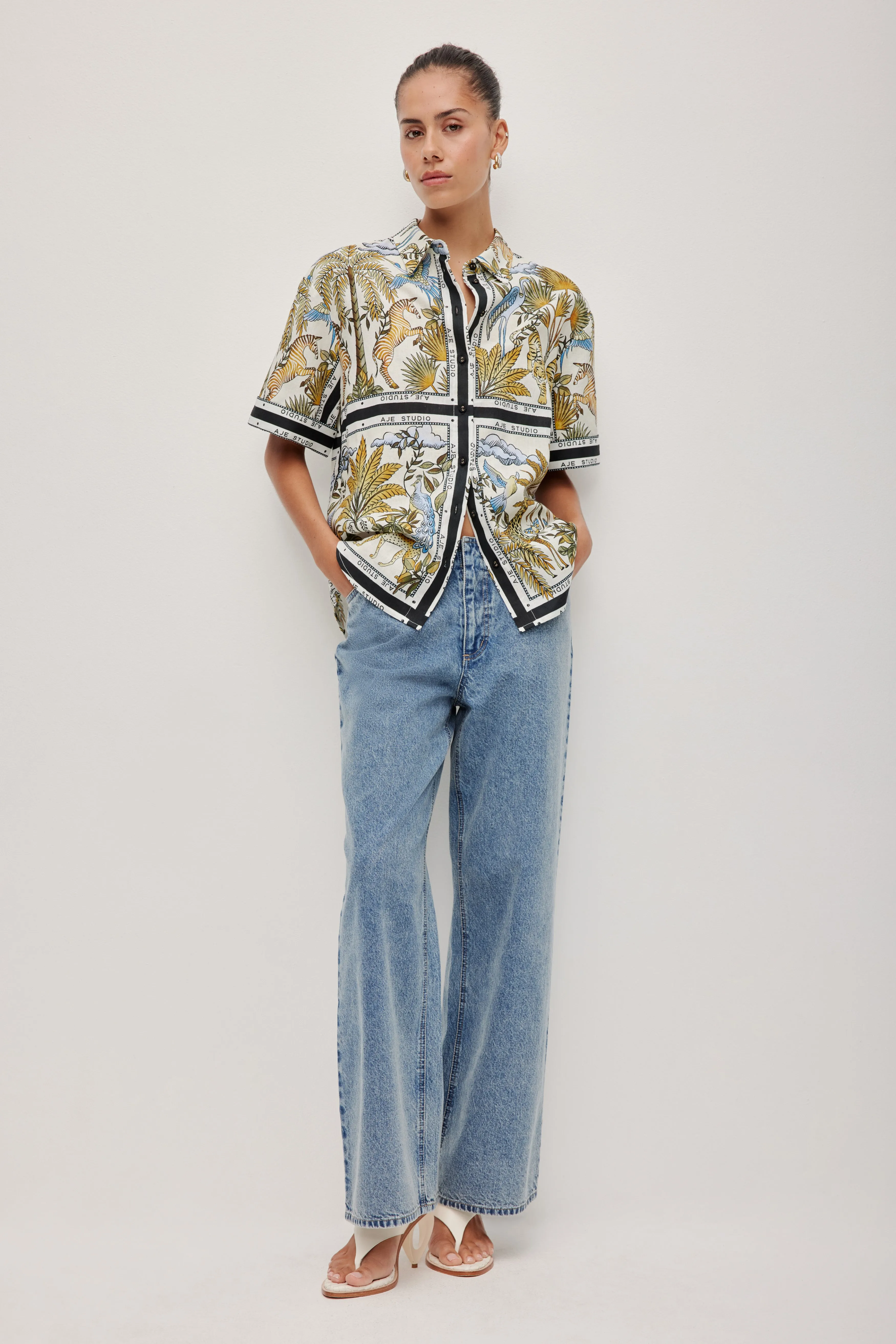 Rio Short Sleeve Shirt sold by Aje
