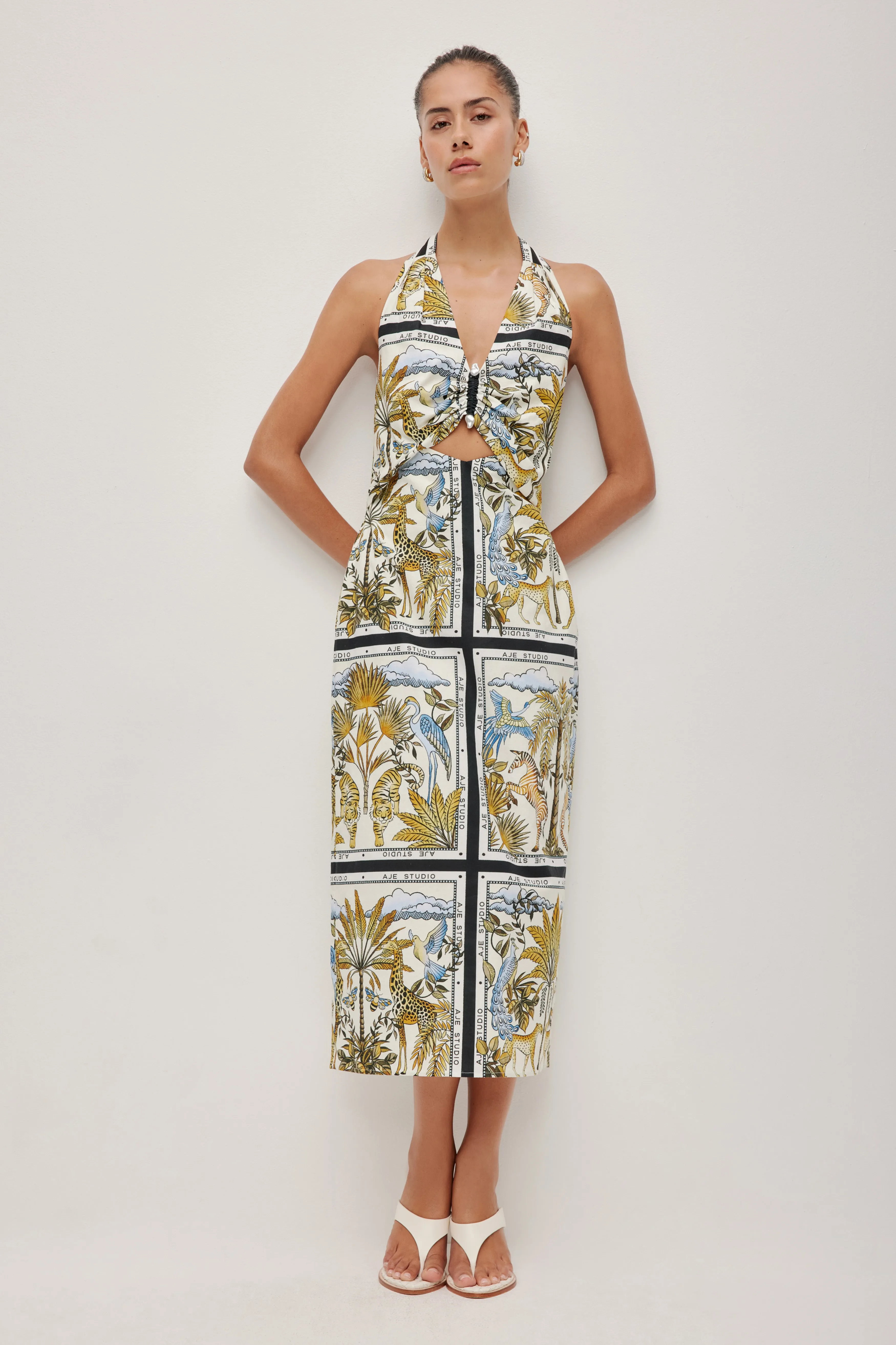 Rio Halter Maxi Dress sold by Aje