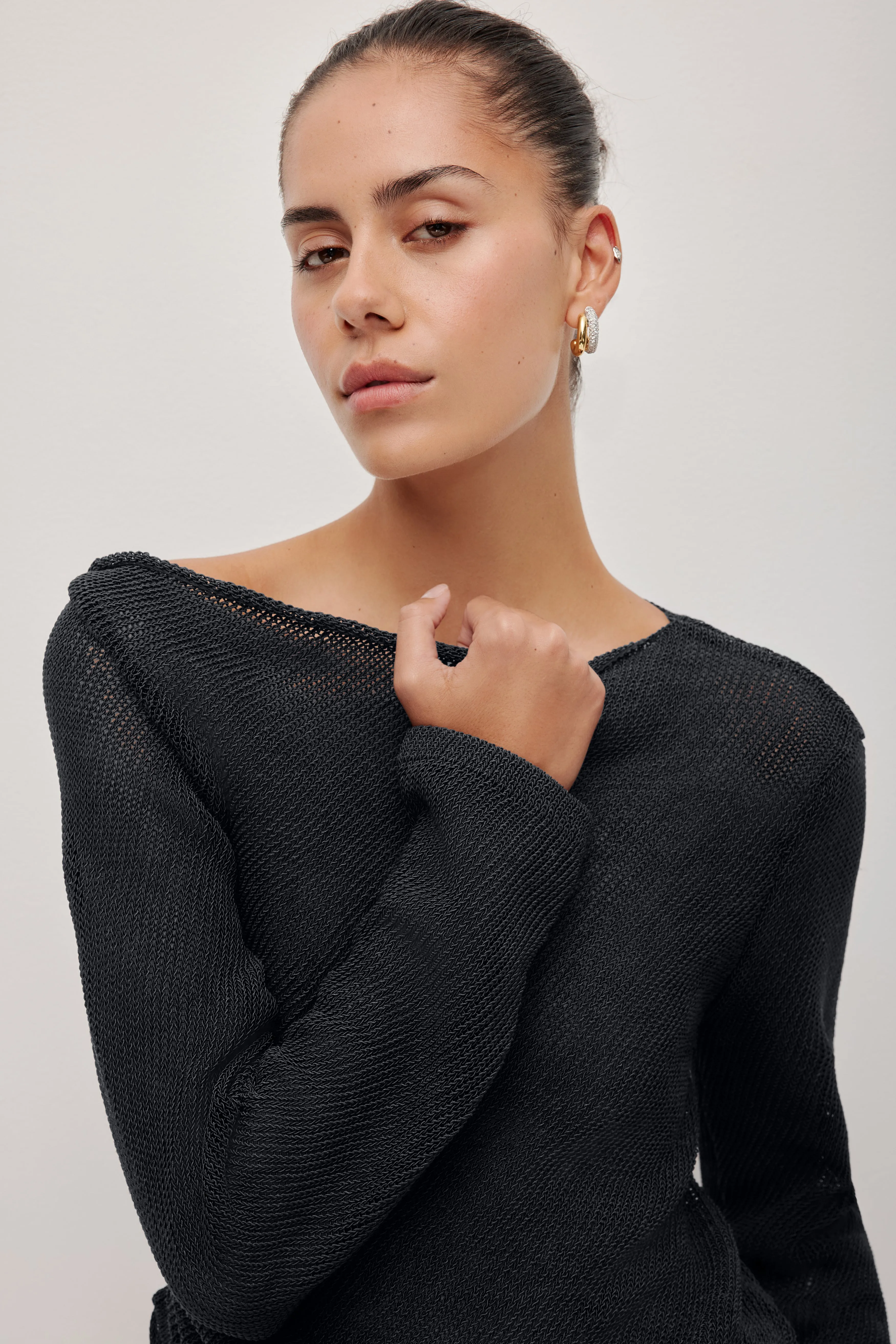 Suri Long Sleeve Knit Top sold by Aje product image thumbnail 3