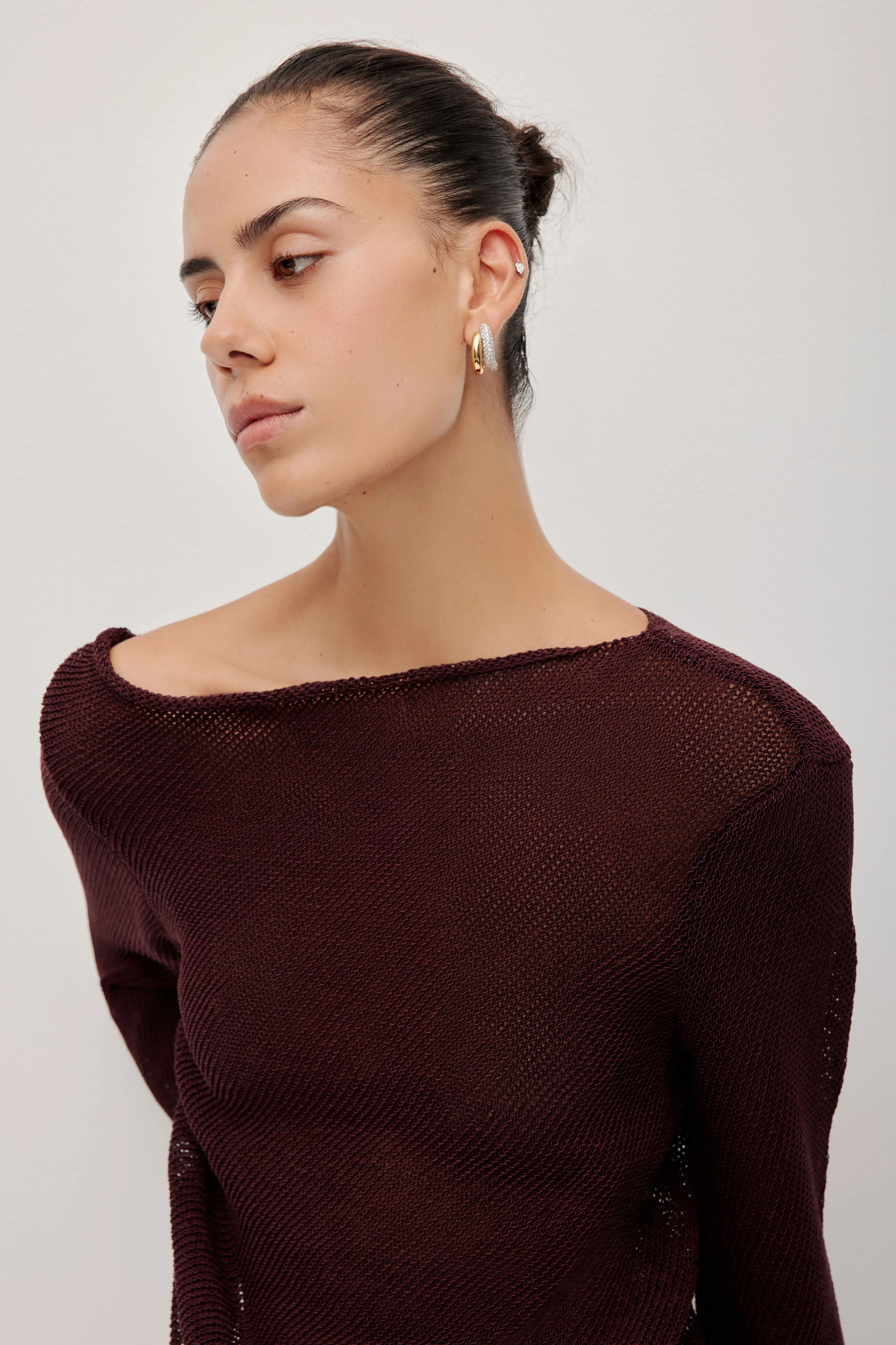 Suri Long Sleeve Knit Top sold by Aje product image thumbnail 4