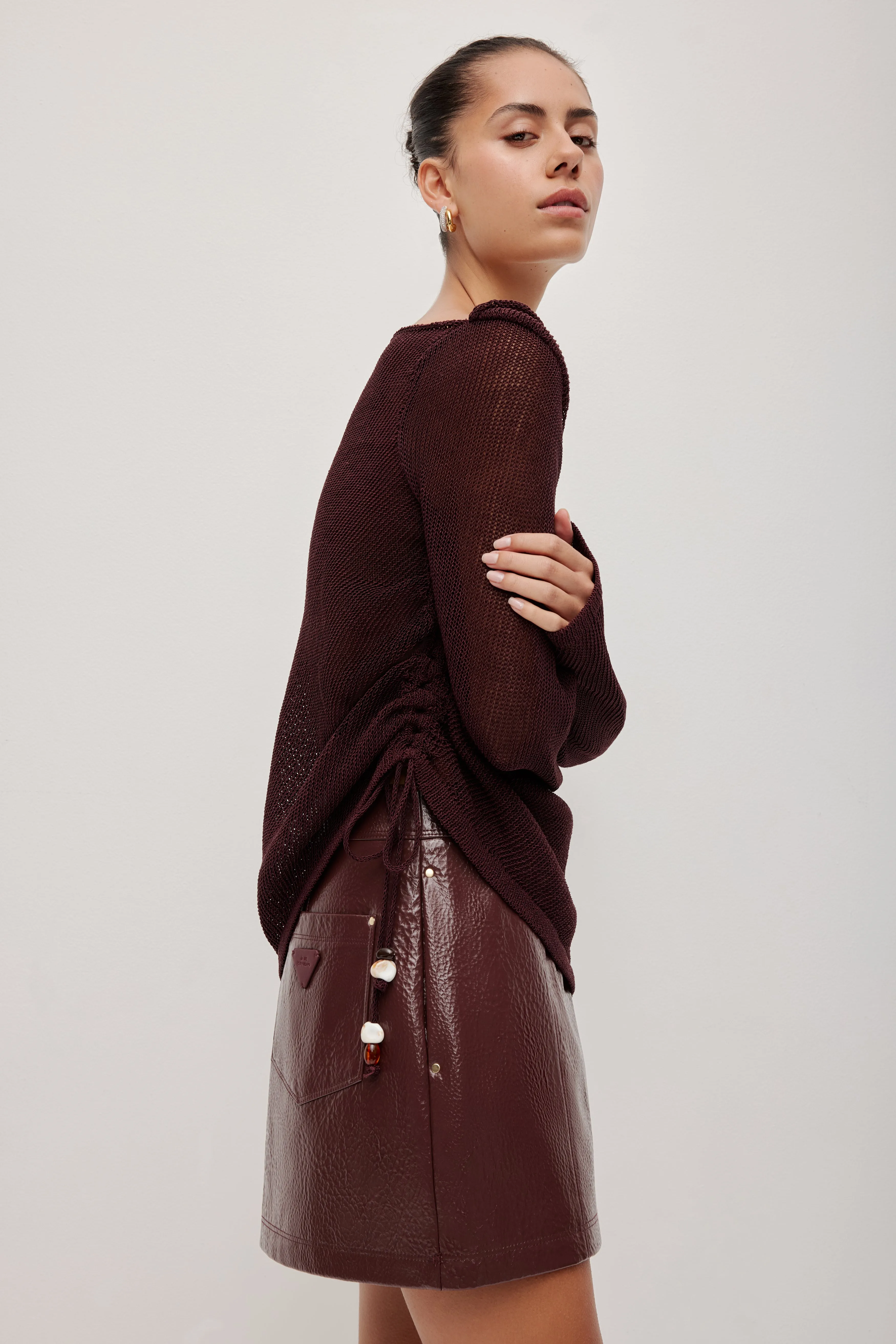 Suri Long Sleeve Knit Top sold by Aje product image thumbnail 3