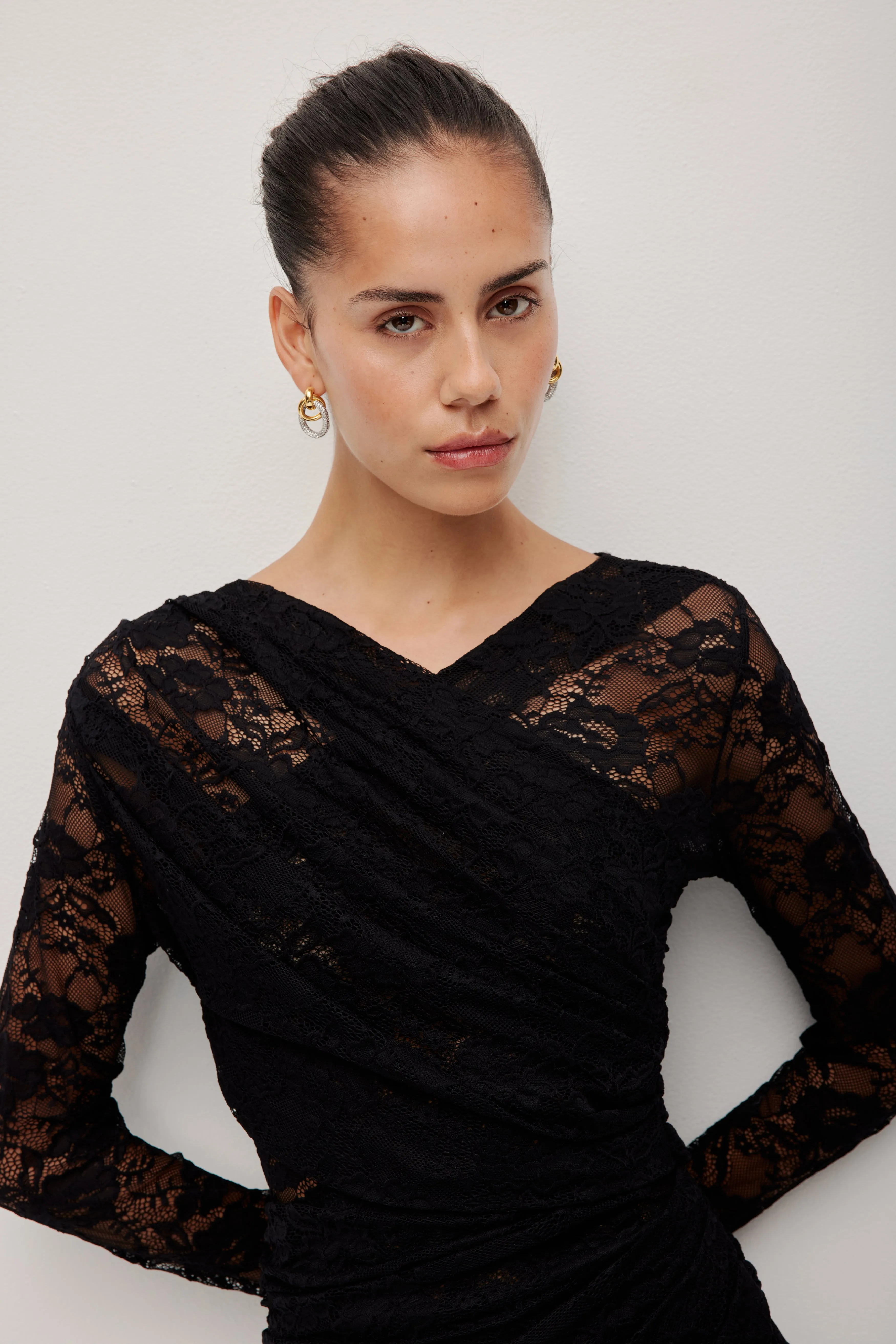 Nerida Lace Mini Dress sold by Aje product image thumbnail 3