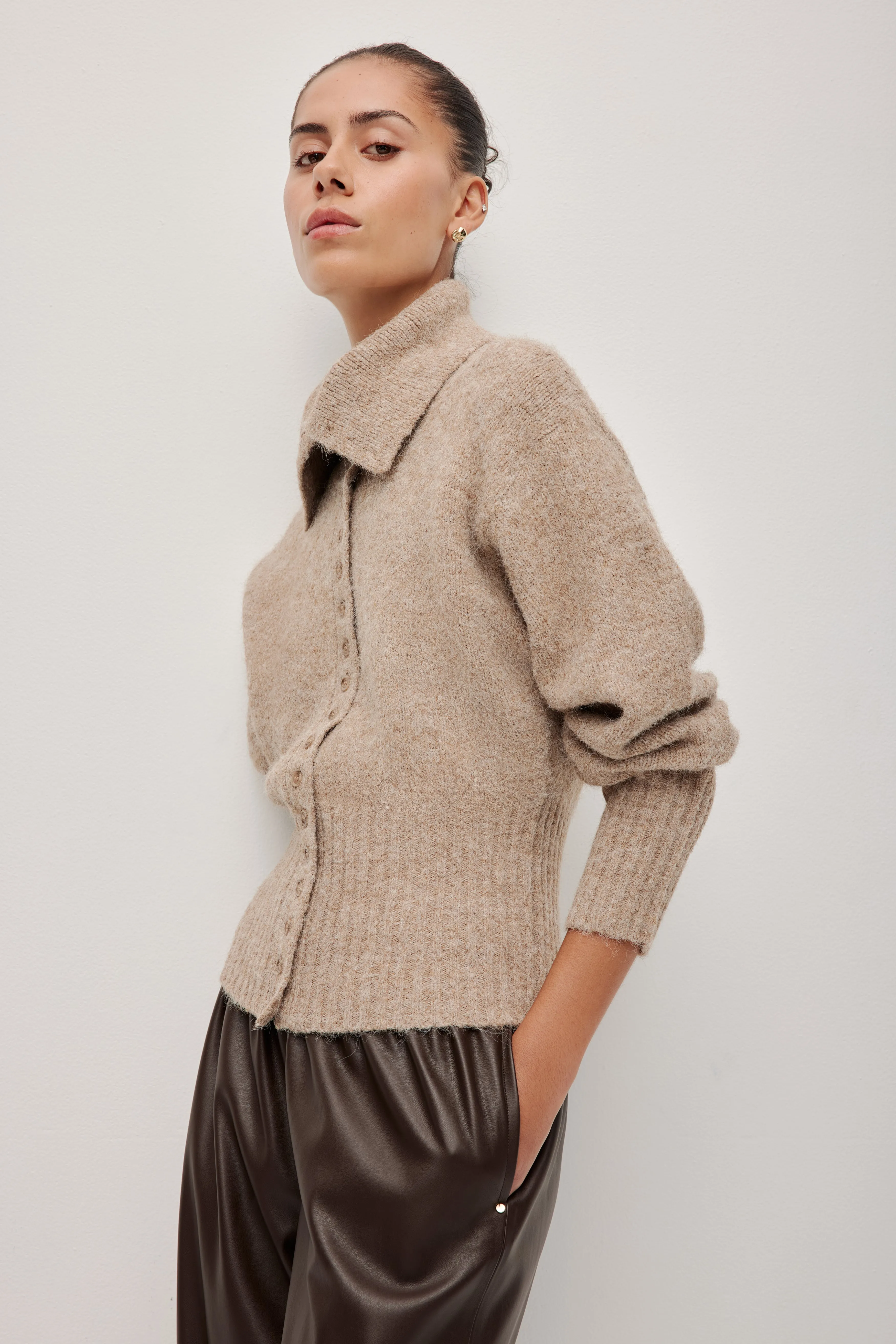 Leni Collared Cardigan sold by Aje product image thumbnail 3