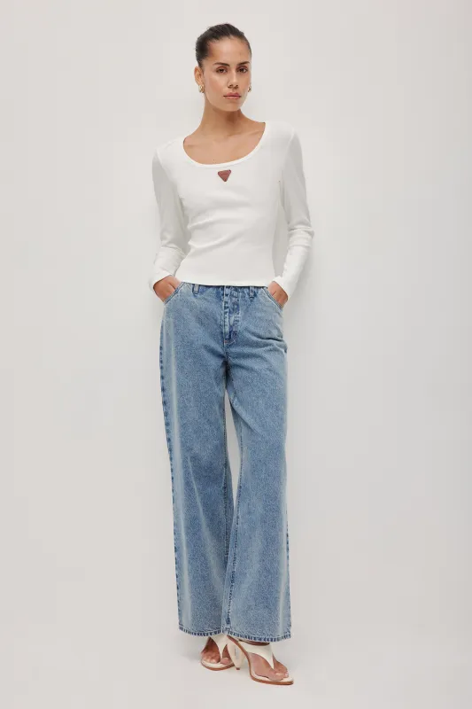 Monroe Long Sleeve Top sold by Aje