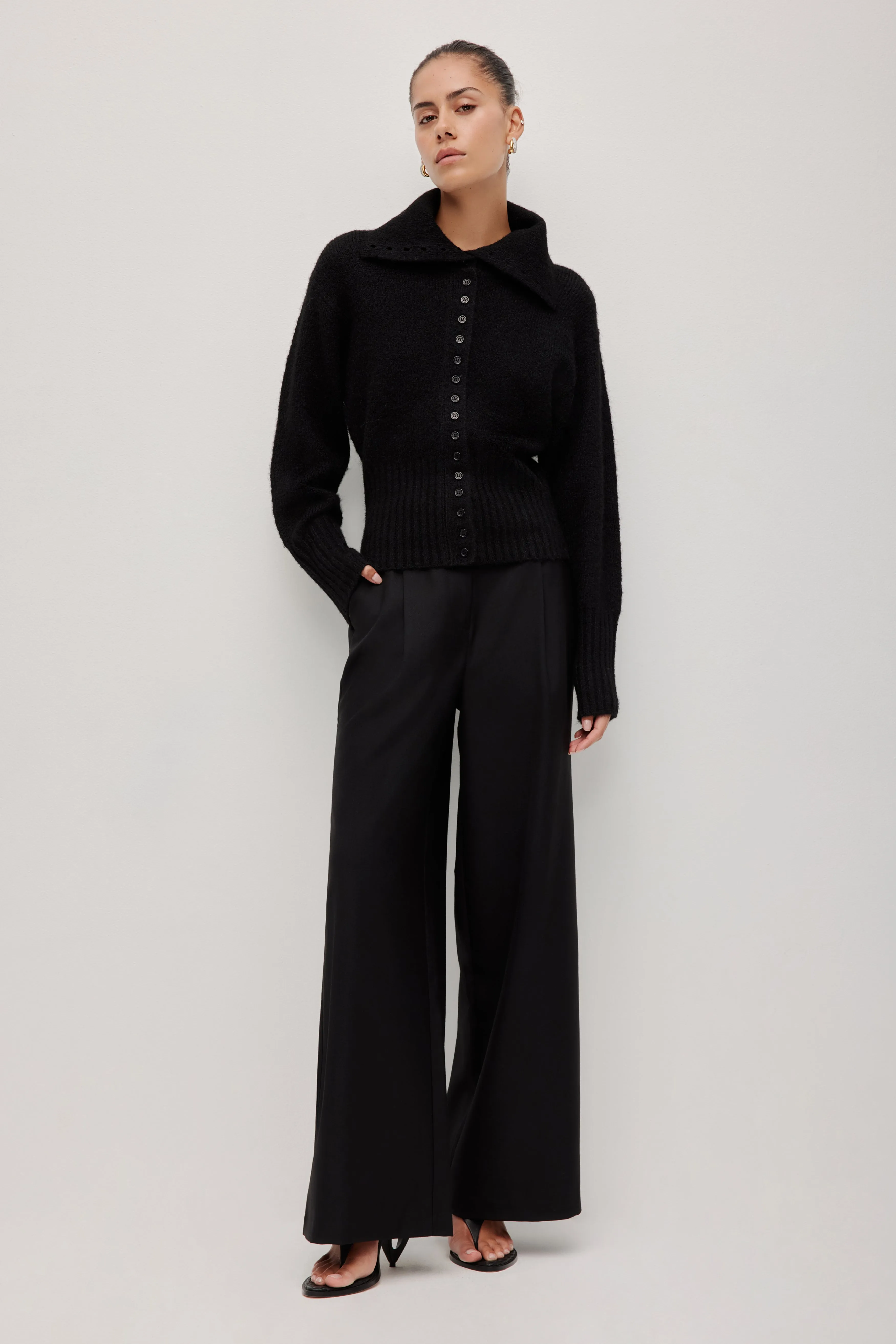 Leni Collared Cardigan sold by Aje