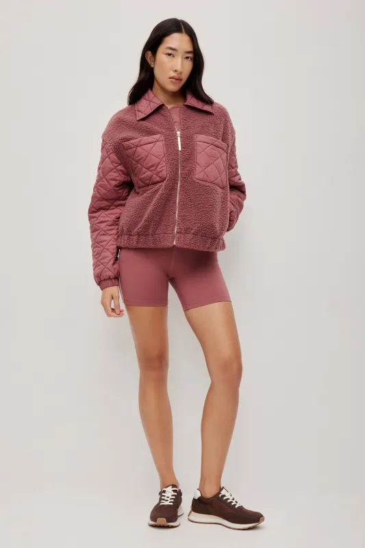 Quilted Sherpa Jacket sold by Aje