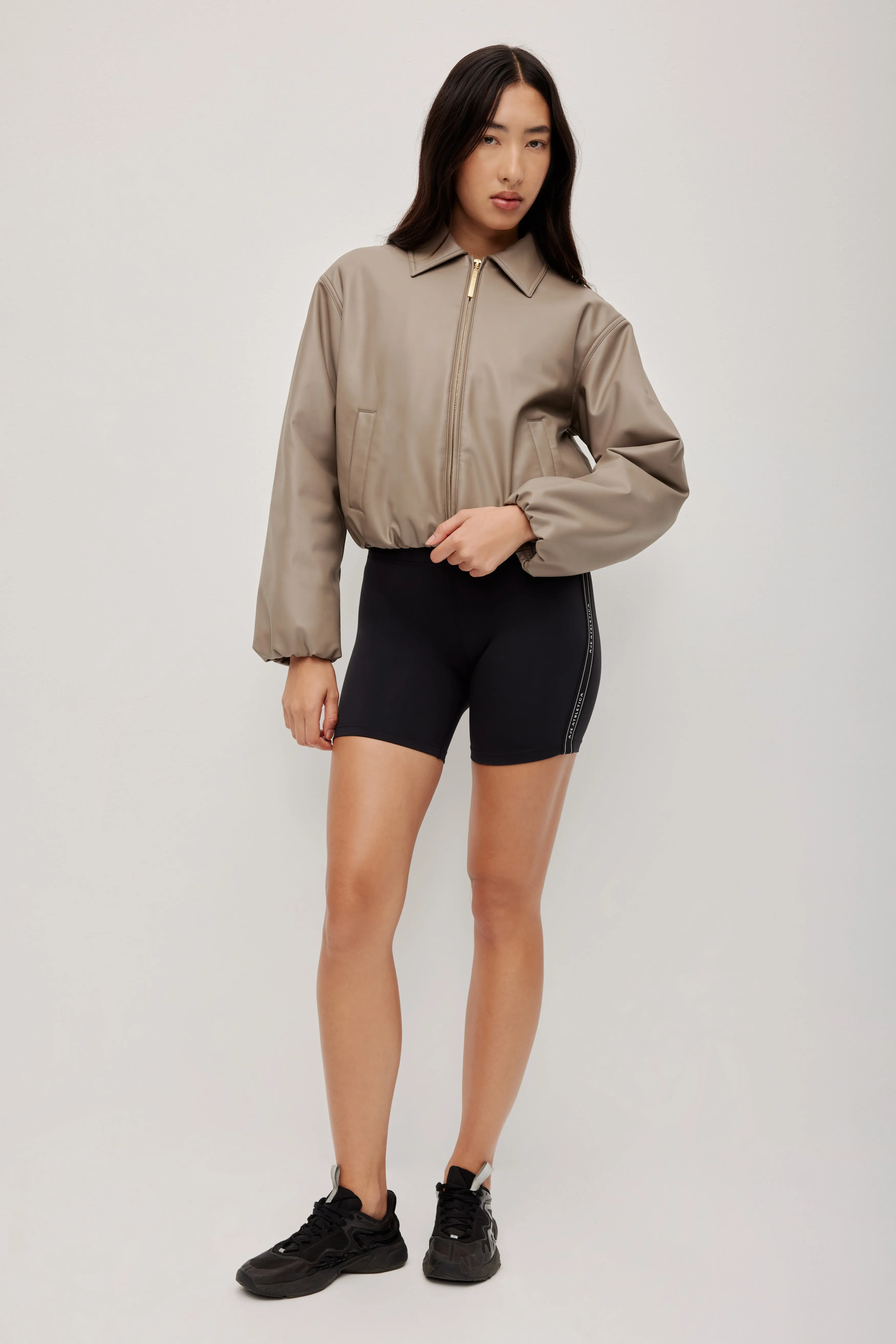 Vegan Leather Bomber Jacket sold by Aje