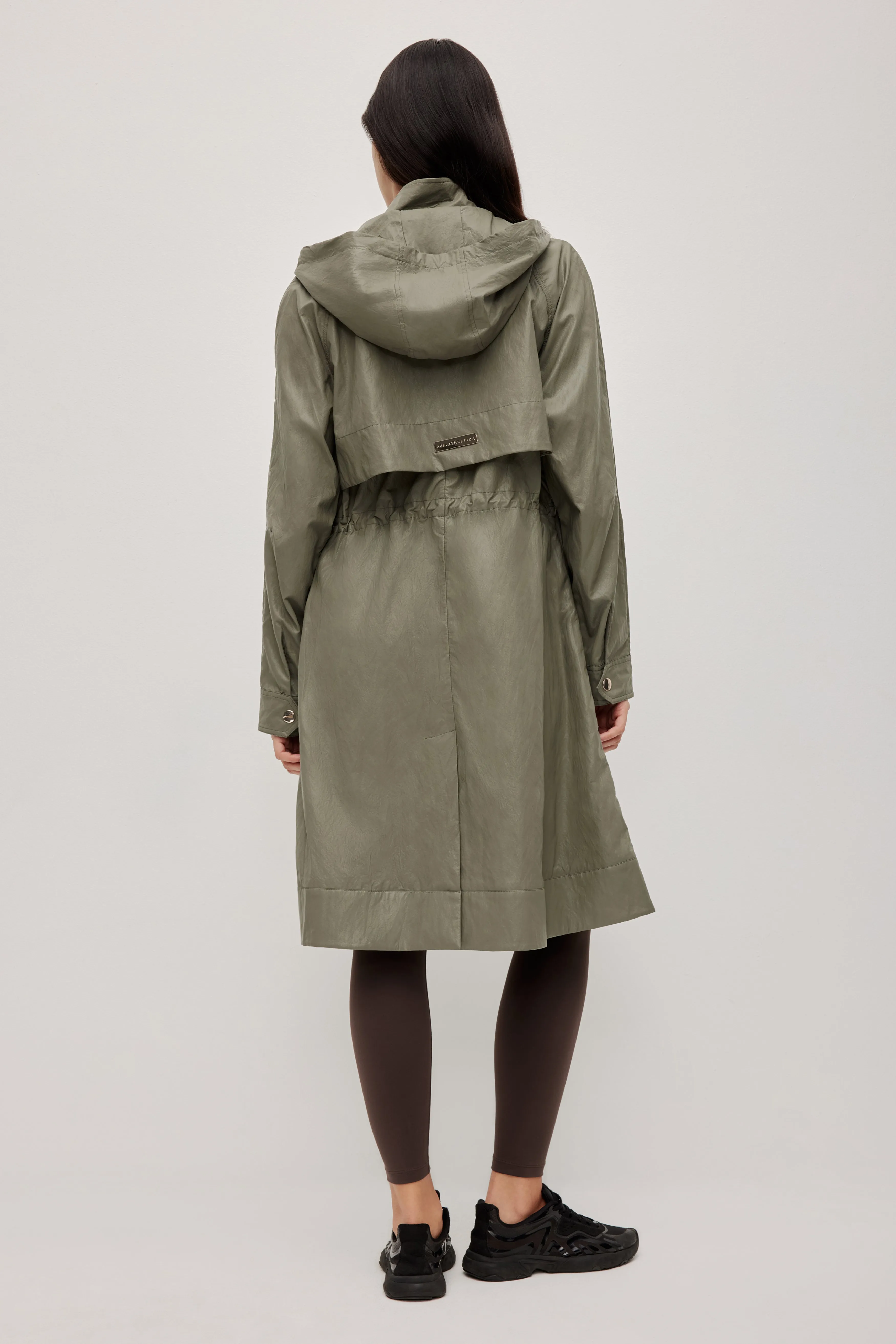 Drawcord Hooded Trench Coat sold by Aje product image thumbnail 5