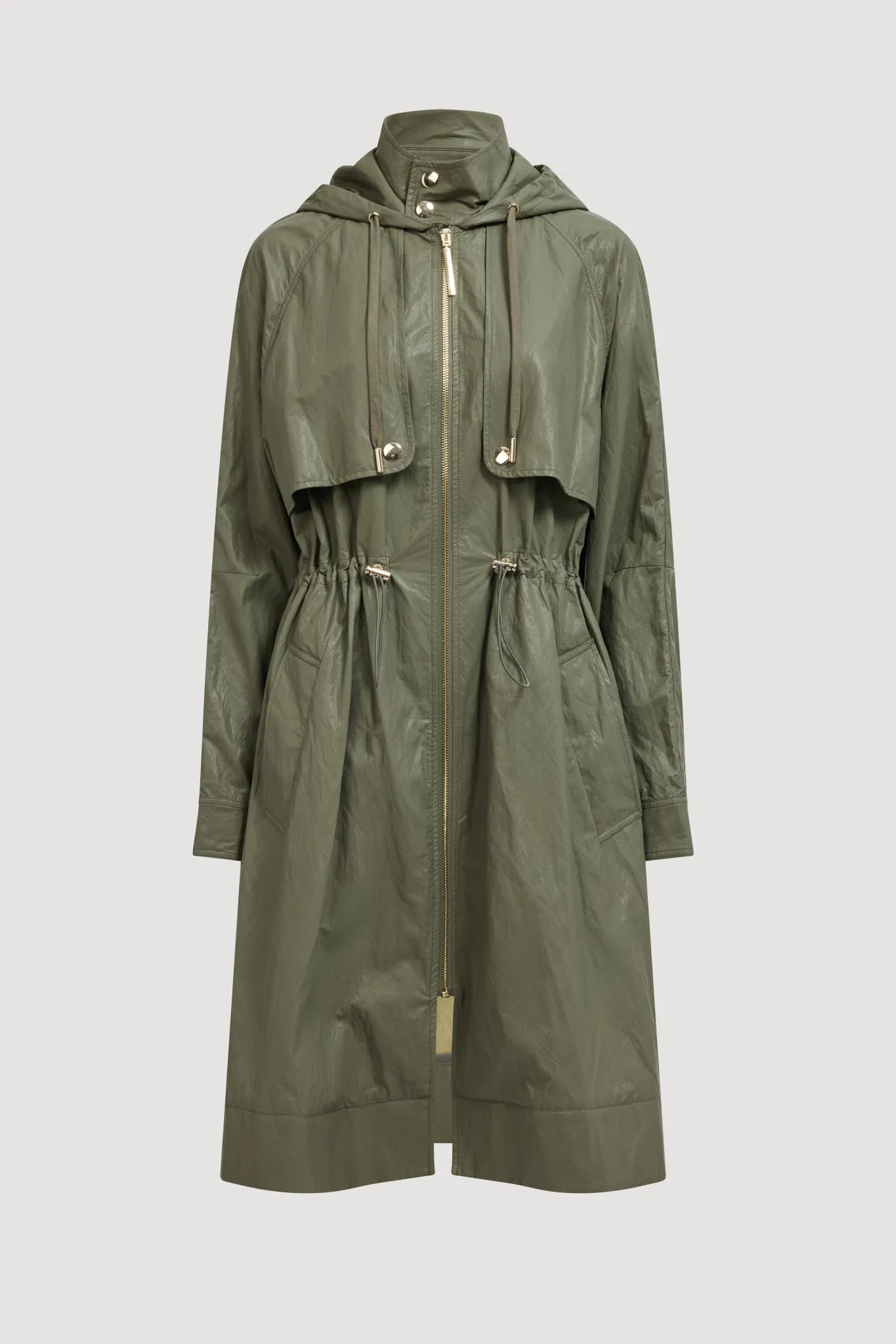 Drawcord Hooded Trench Coat sold by Aje product image thumbnail 2