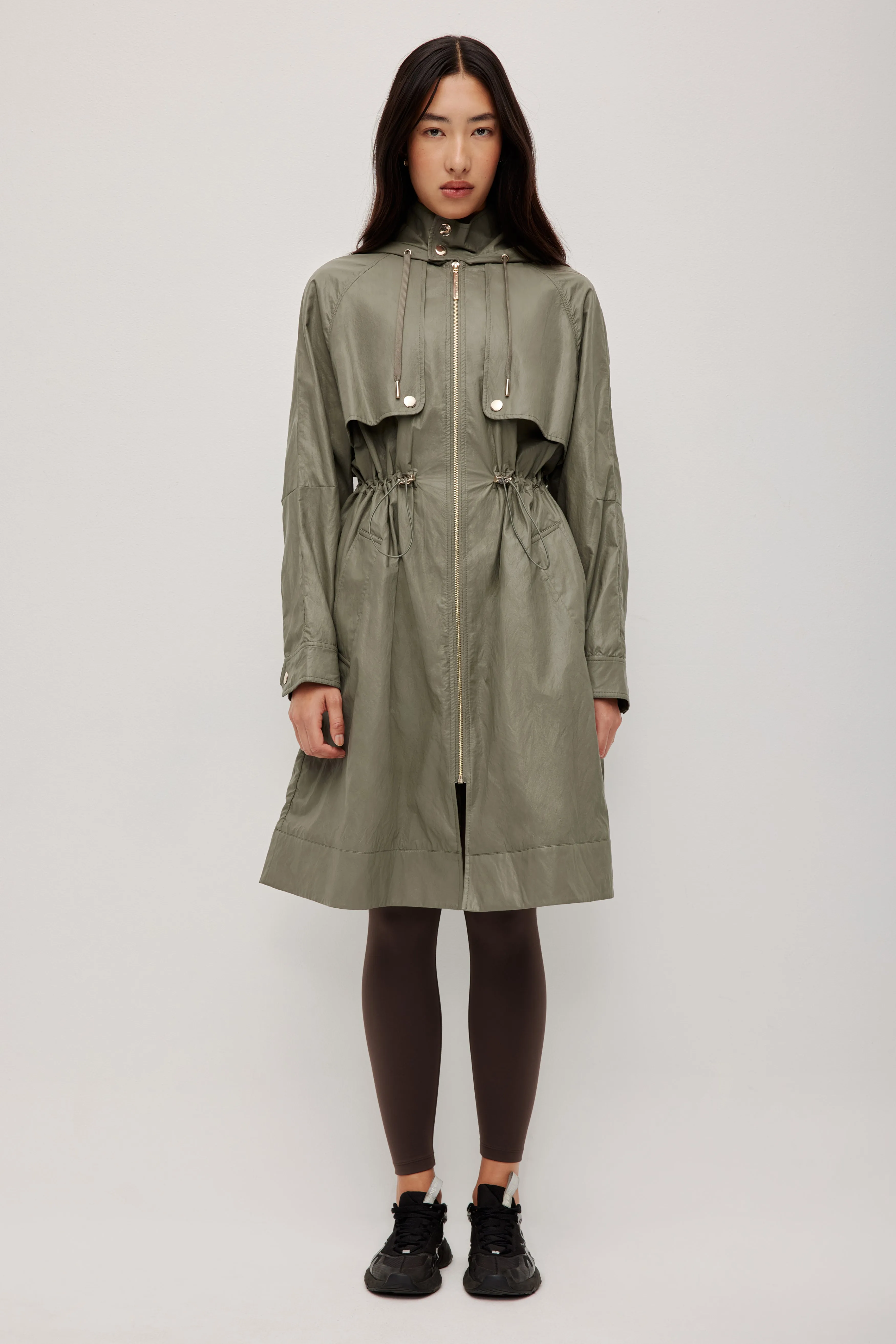 Drawcord Hooded Trench Coat sold by Aje product image thumbnail 3