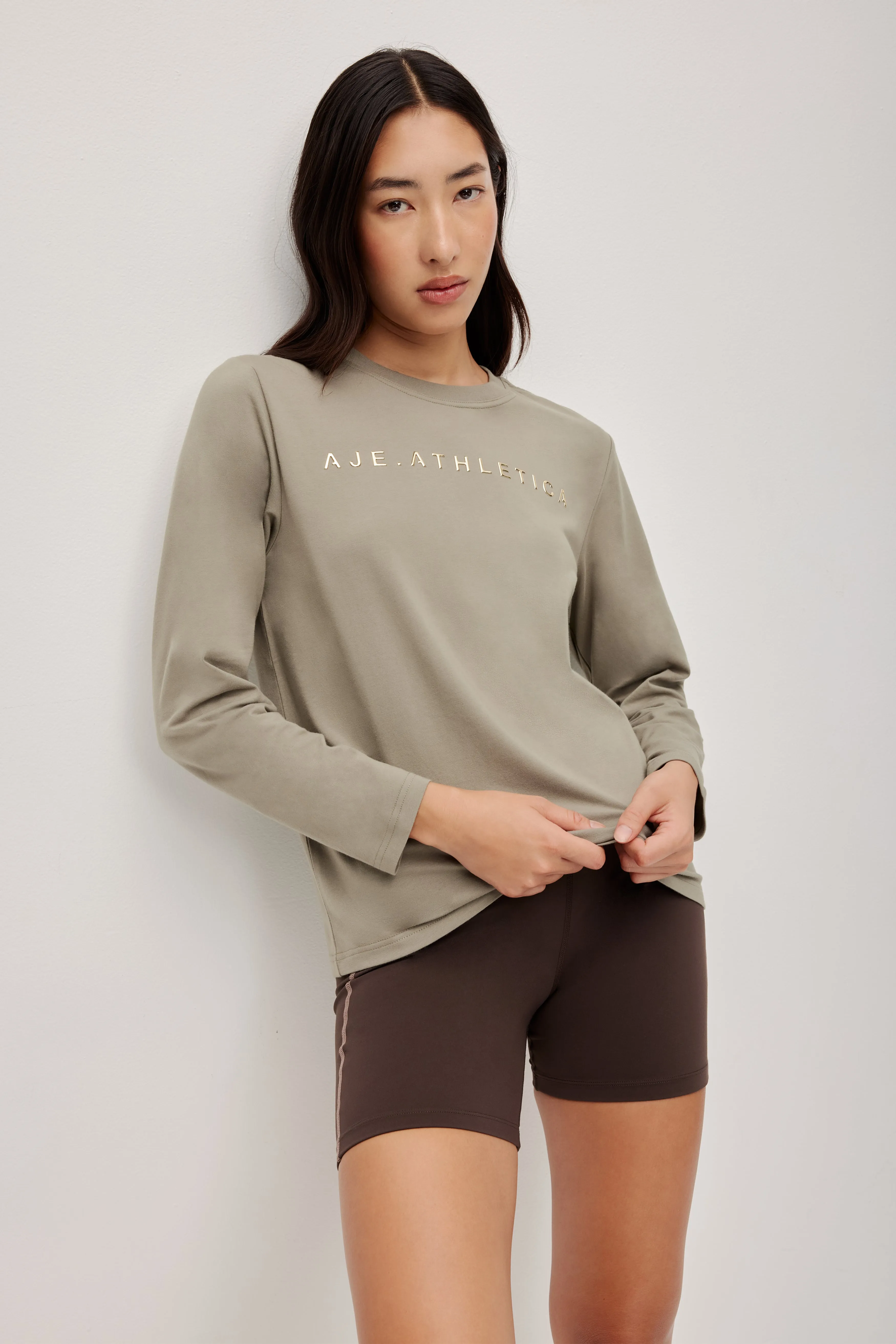 Long Sleeve Logo Tee sold by Aje product image thumbnail 3