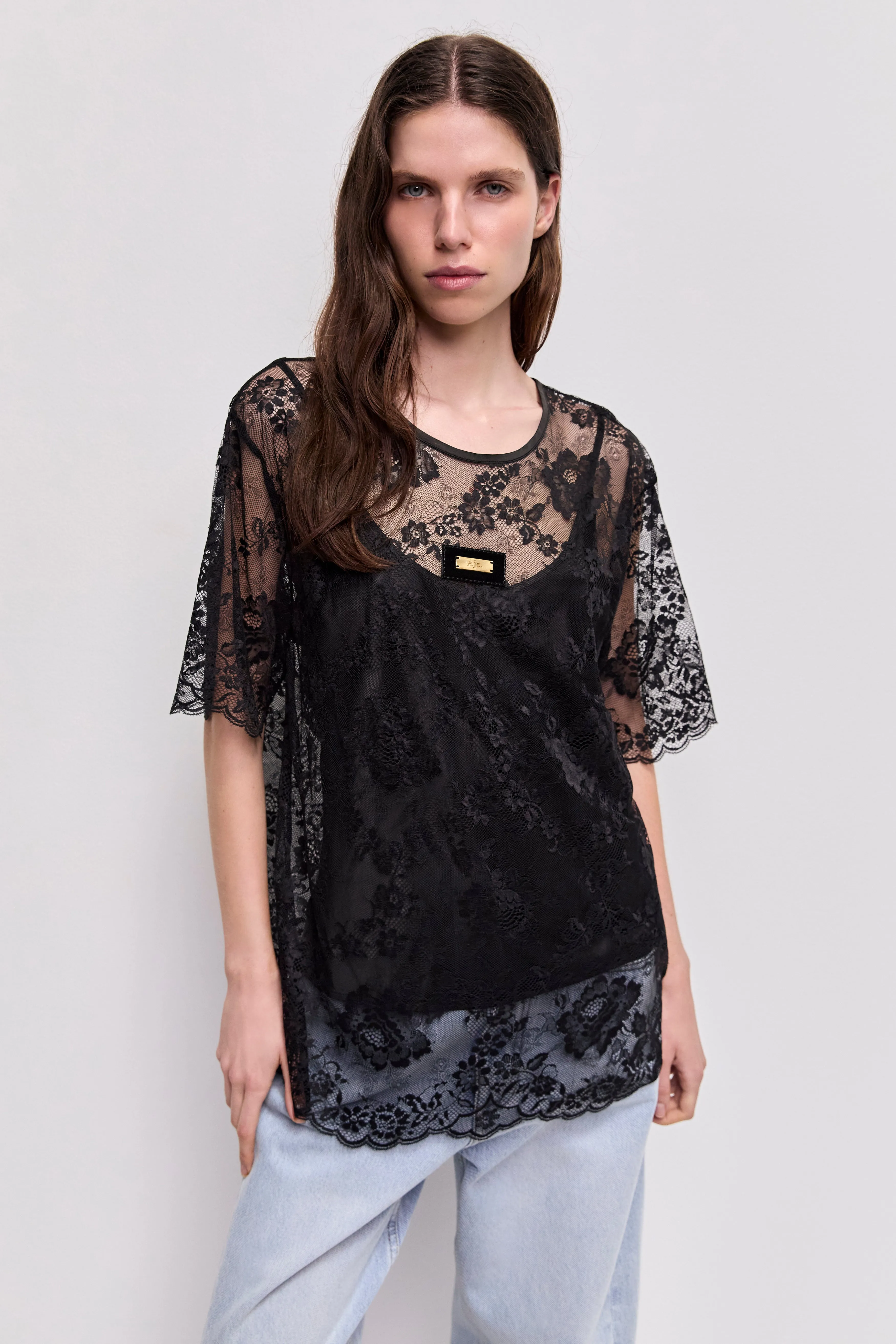 Luciana Lace Tee sold by Aje product image thumbnail 3