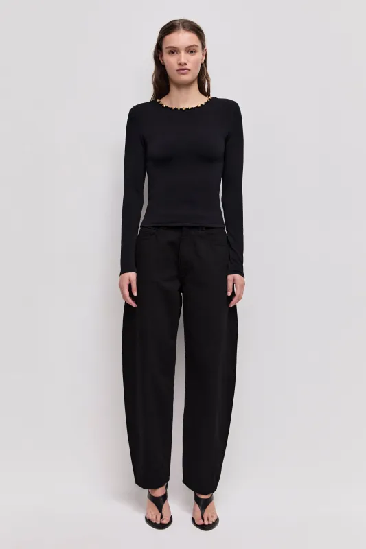 Baroque Hardware Knit Top made by Aje