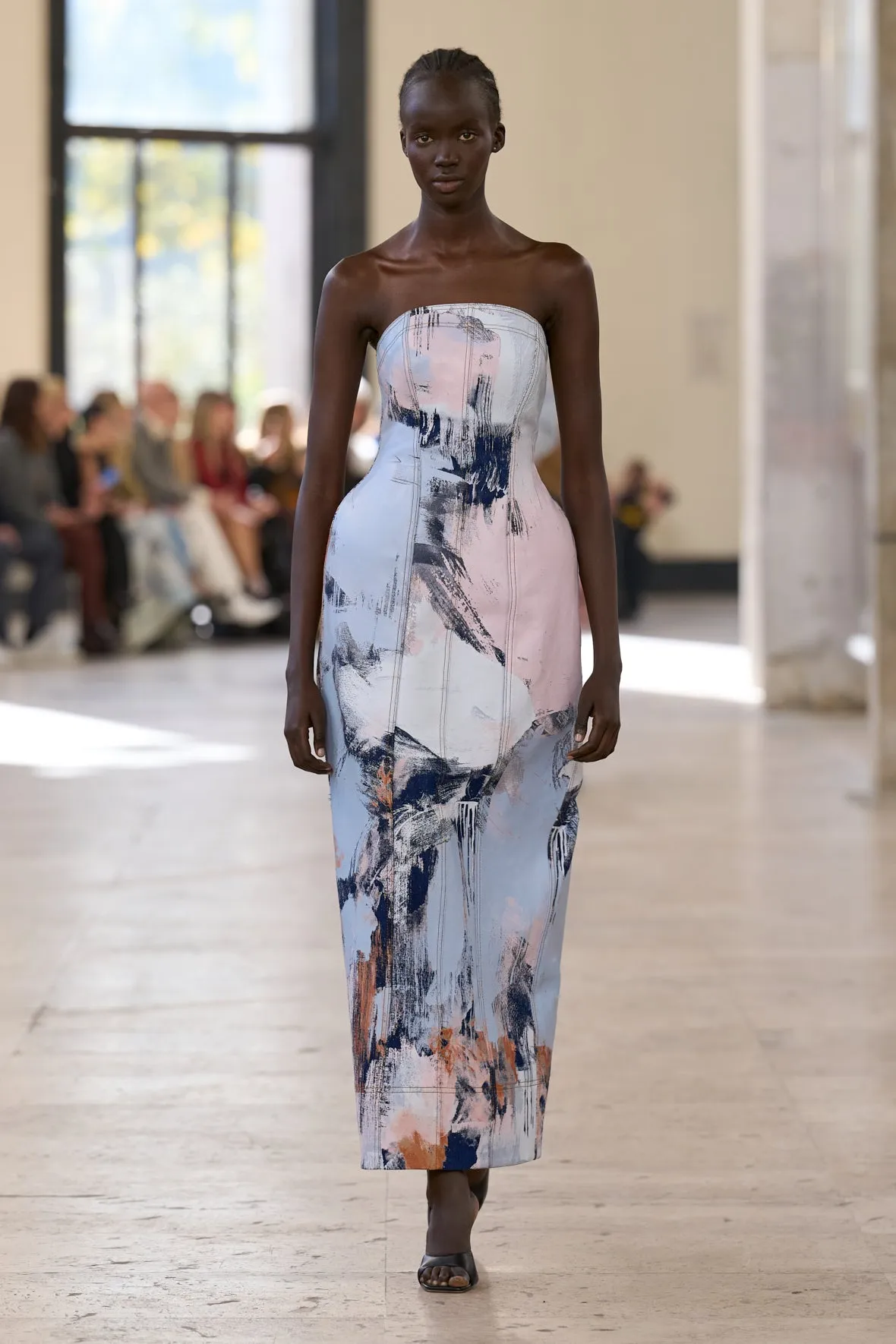 Lettera Denim Midi Dress sold by Aje