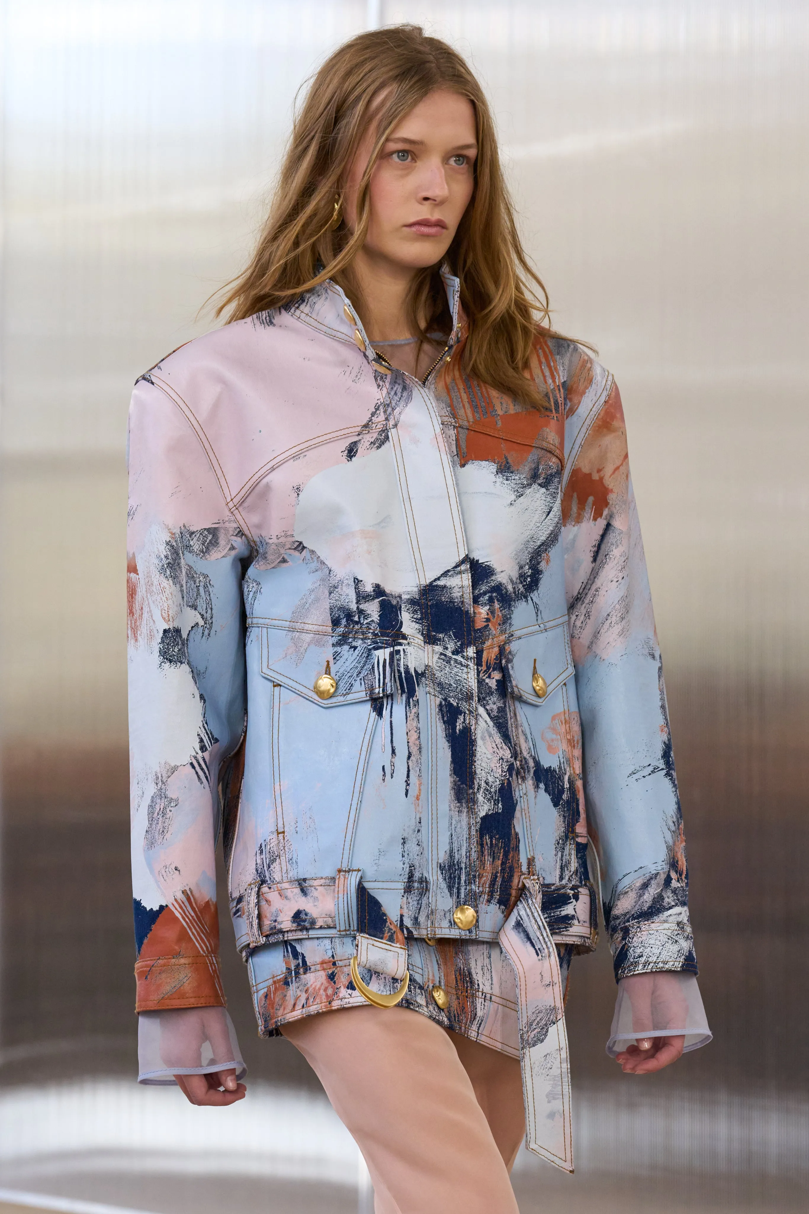 Lettera Denim Mini Skirt sold by Aje